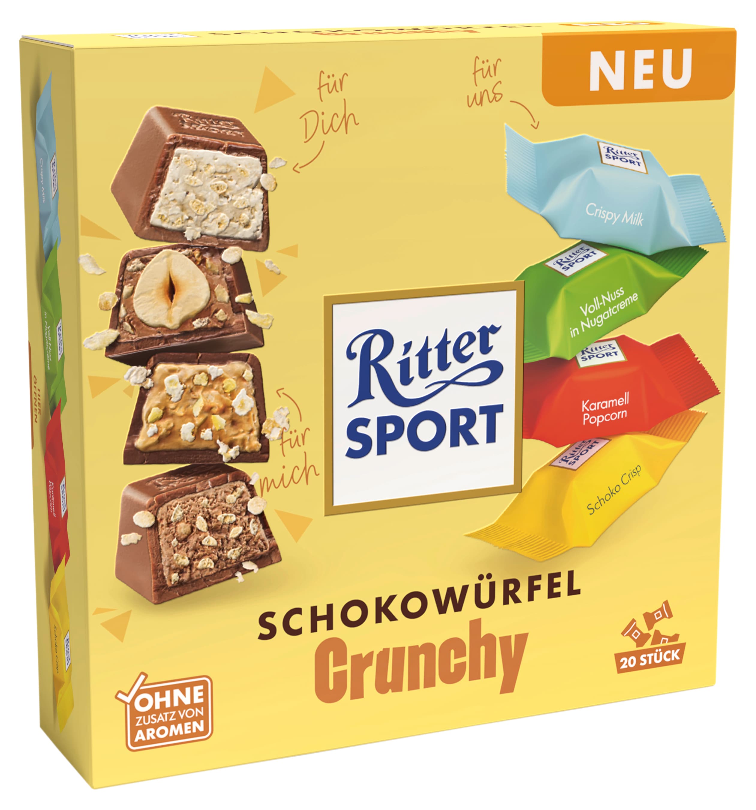 Ritter Sport Schokowürfel Crunchy Box