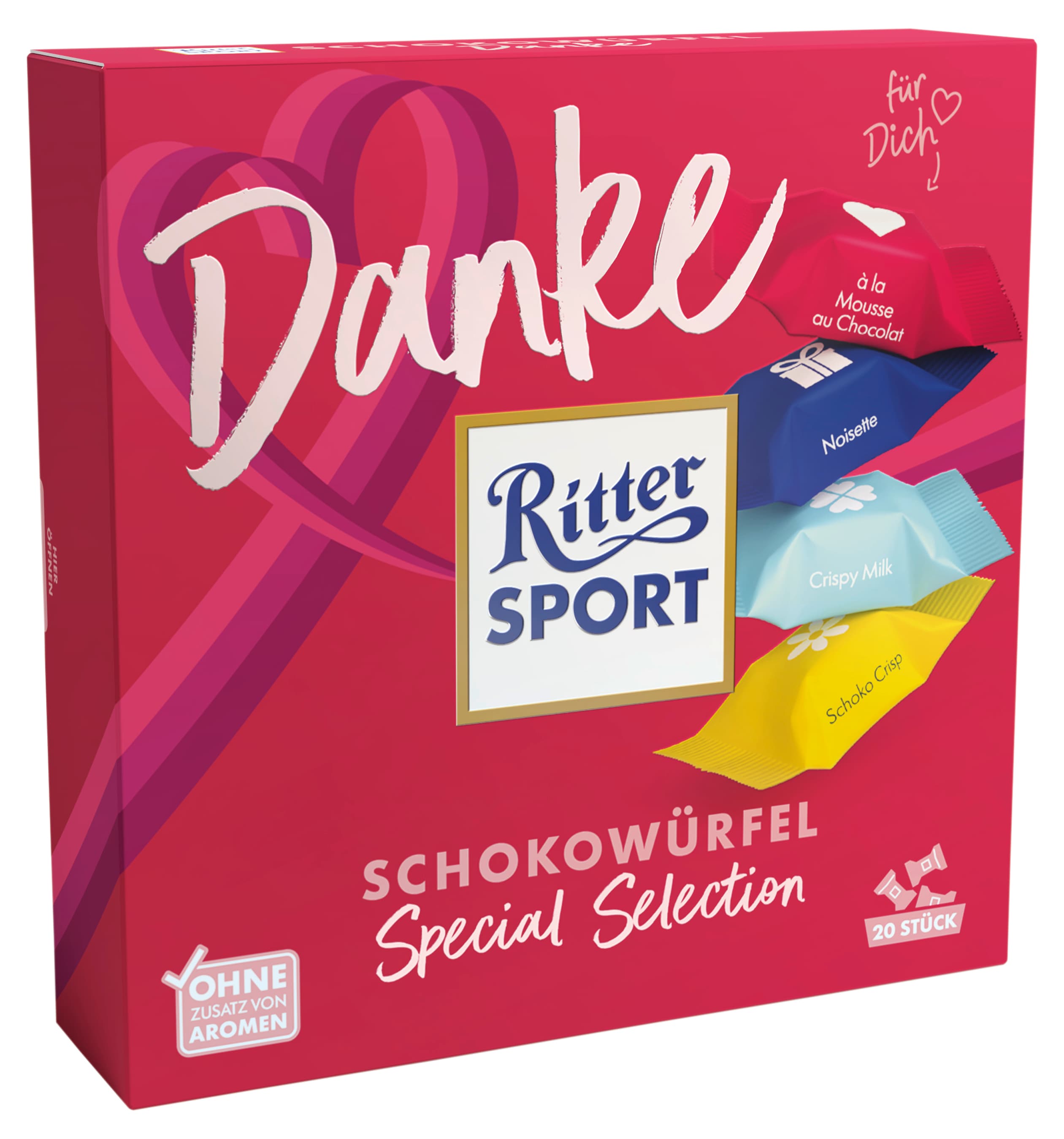 Ritter Sport Schokowürfel Danke Box