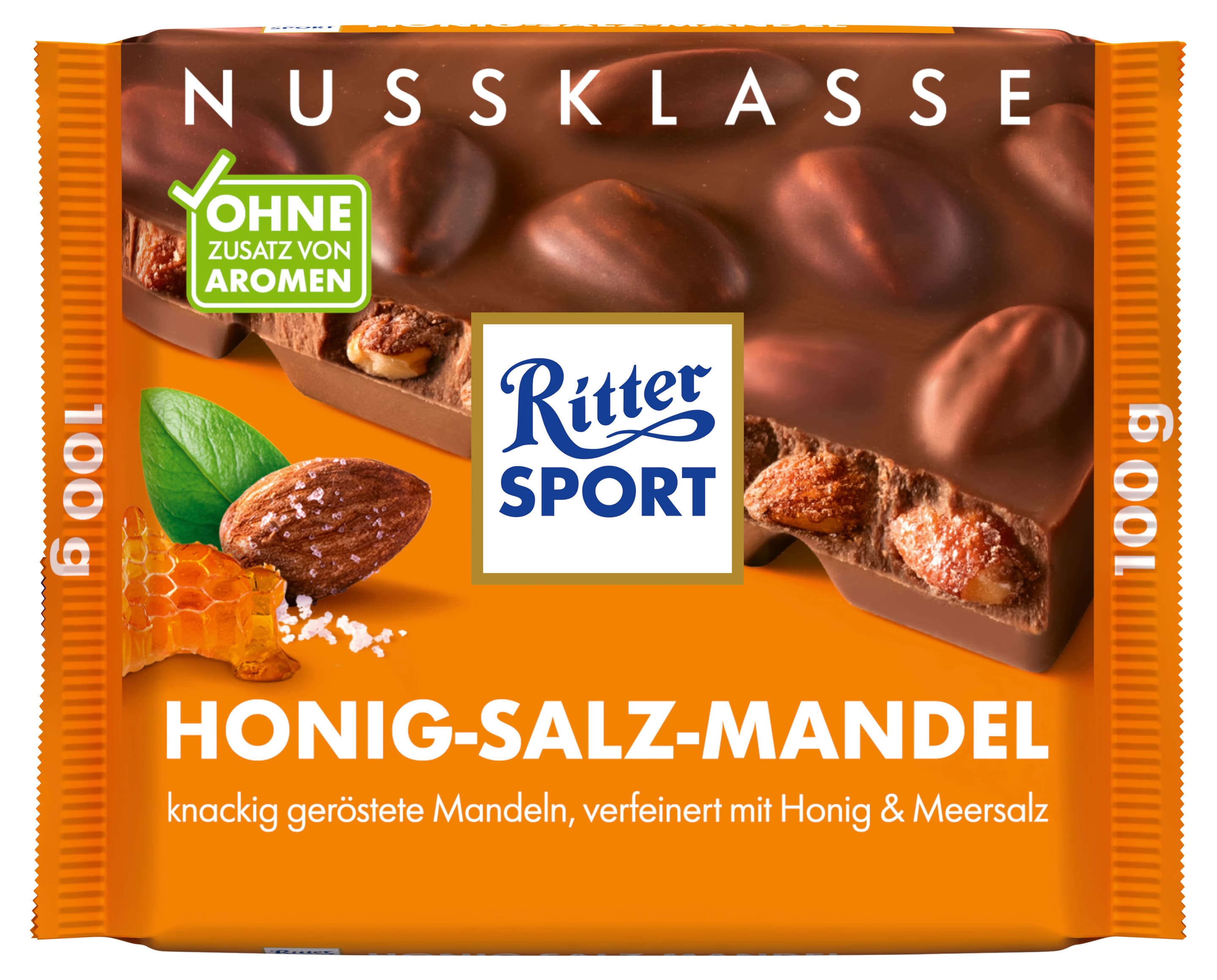 Ritter Sport Nuss-Klasse Honig-Salz Mandel Tafel