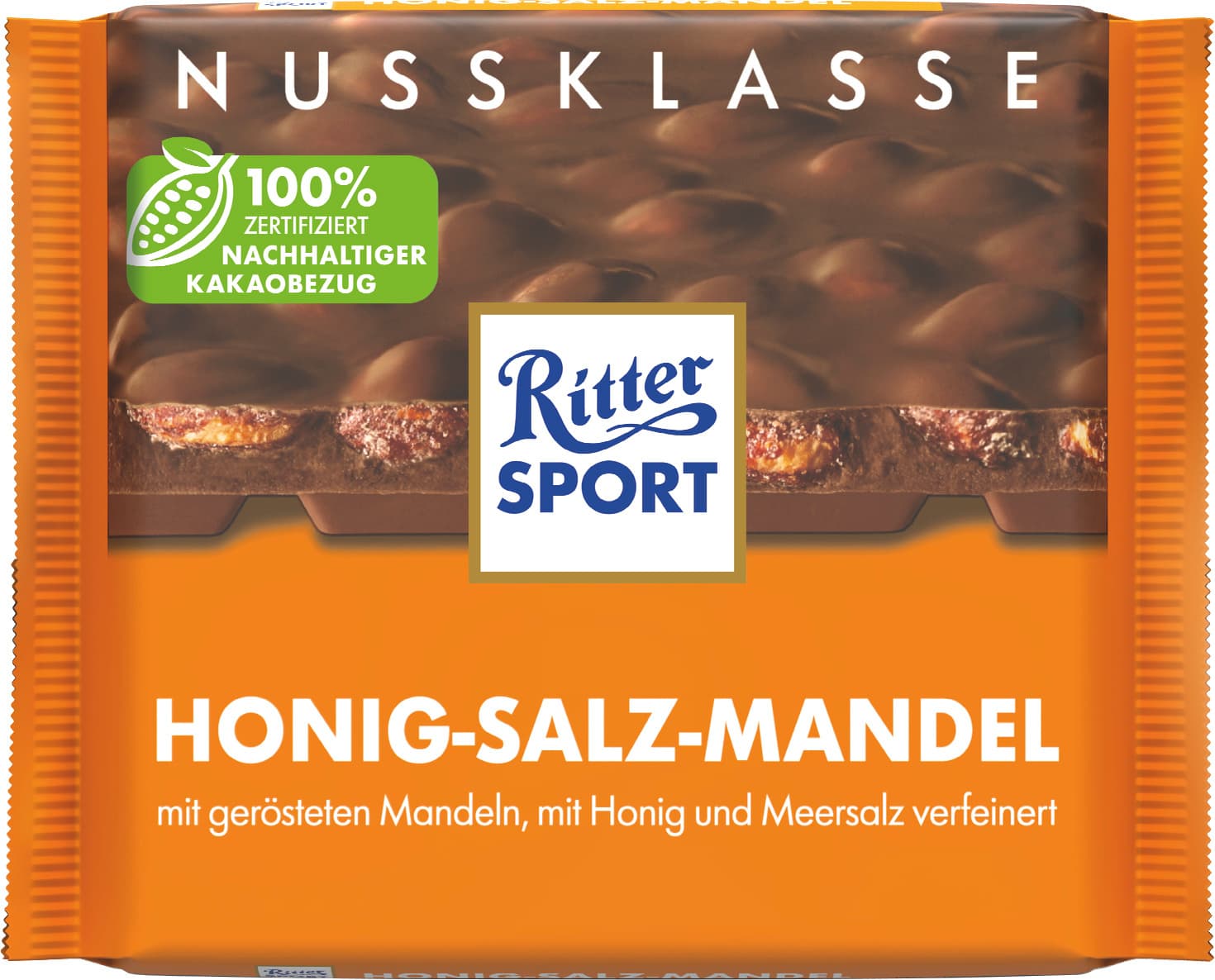 Ritter Sport Nuss-Klasse Honig-Salz Mandel Tafel