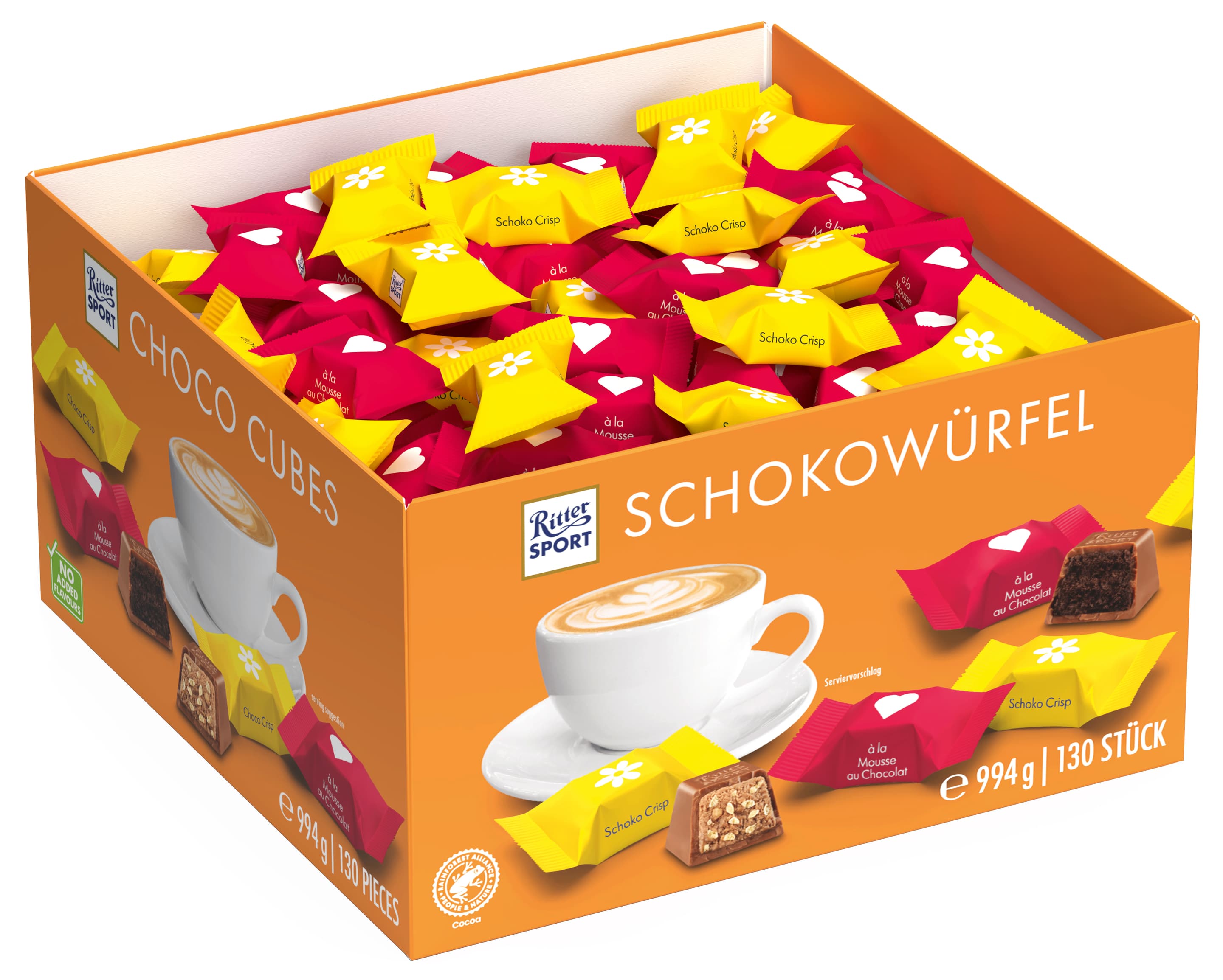 Ritter Sport Schokowürfel Schoko Crisp & Mousse au Chocolat
