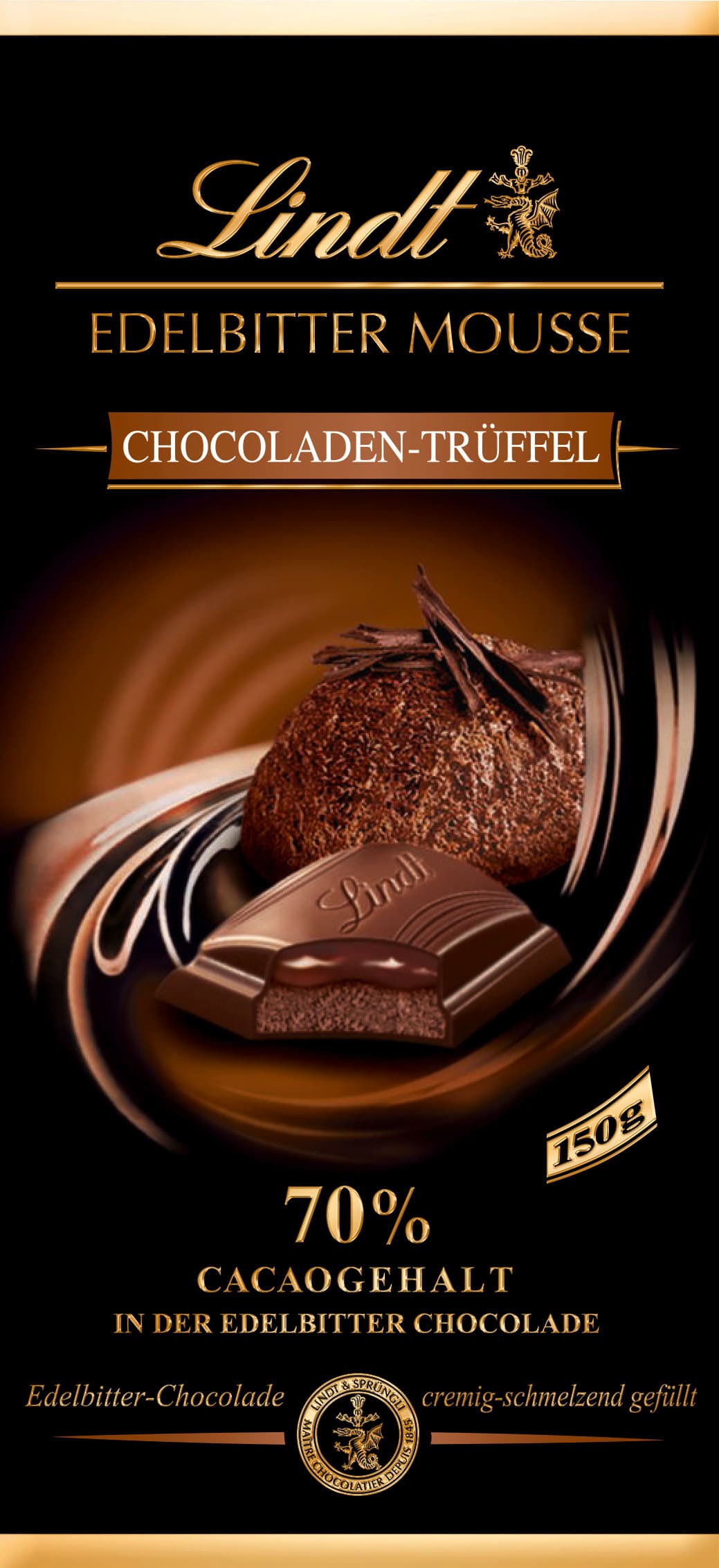 Lindt Edelbitter Mousse Chocoladen Trüffel