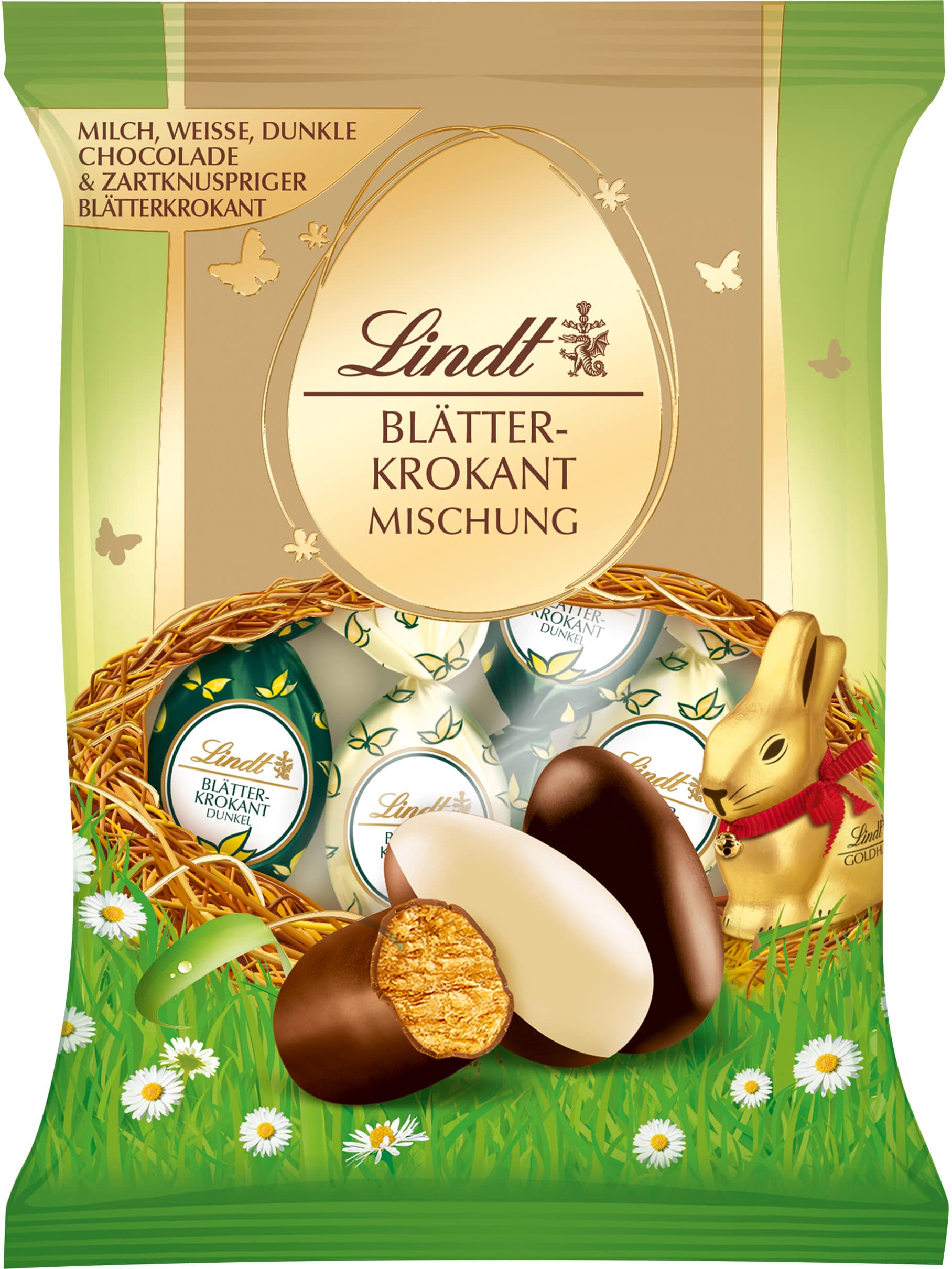 Lindt Blätterkrokant-Eier Mischung