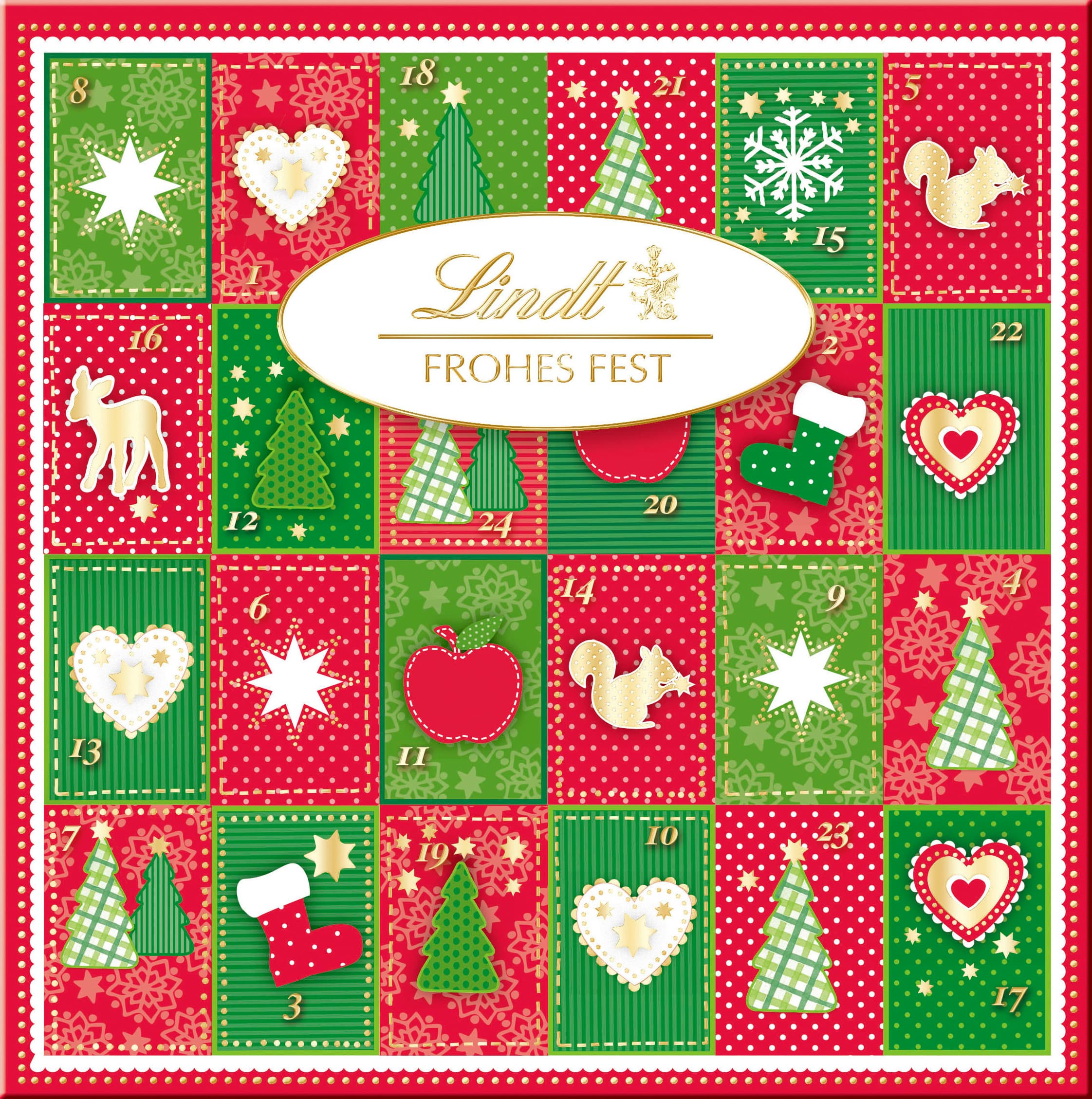 Lindt Frohes Fest Tisch Adventskalender