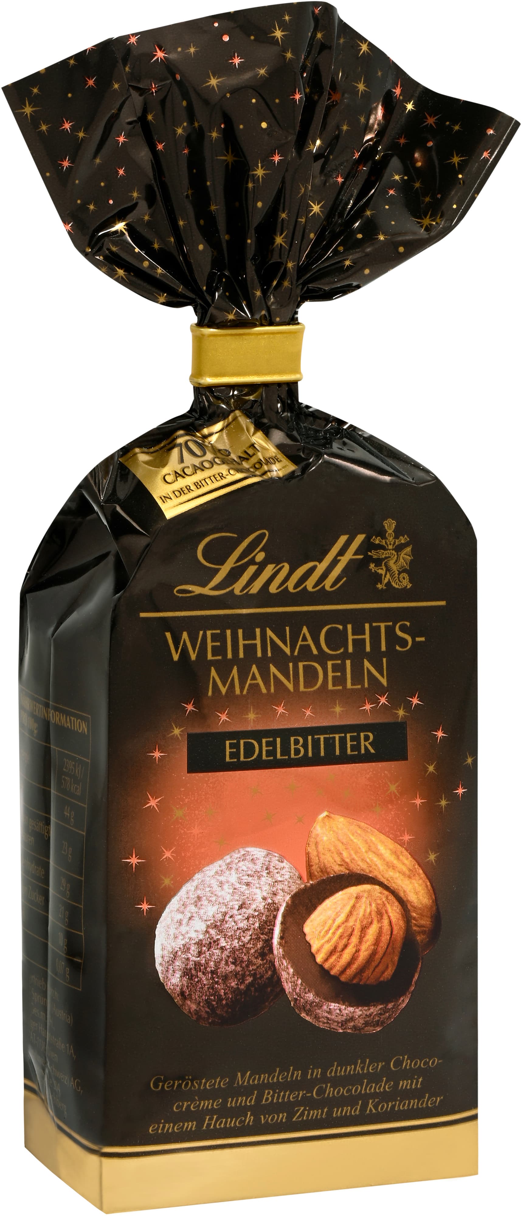 Lindt Weihnachts-Mandeln Edelbitter