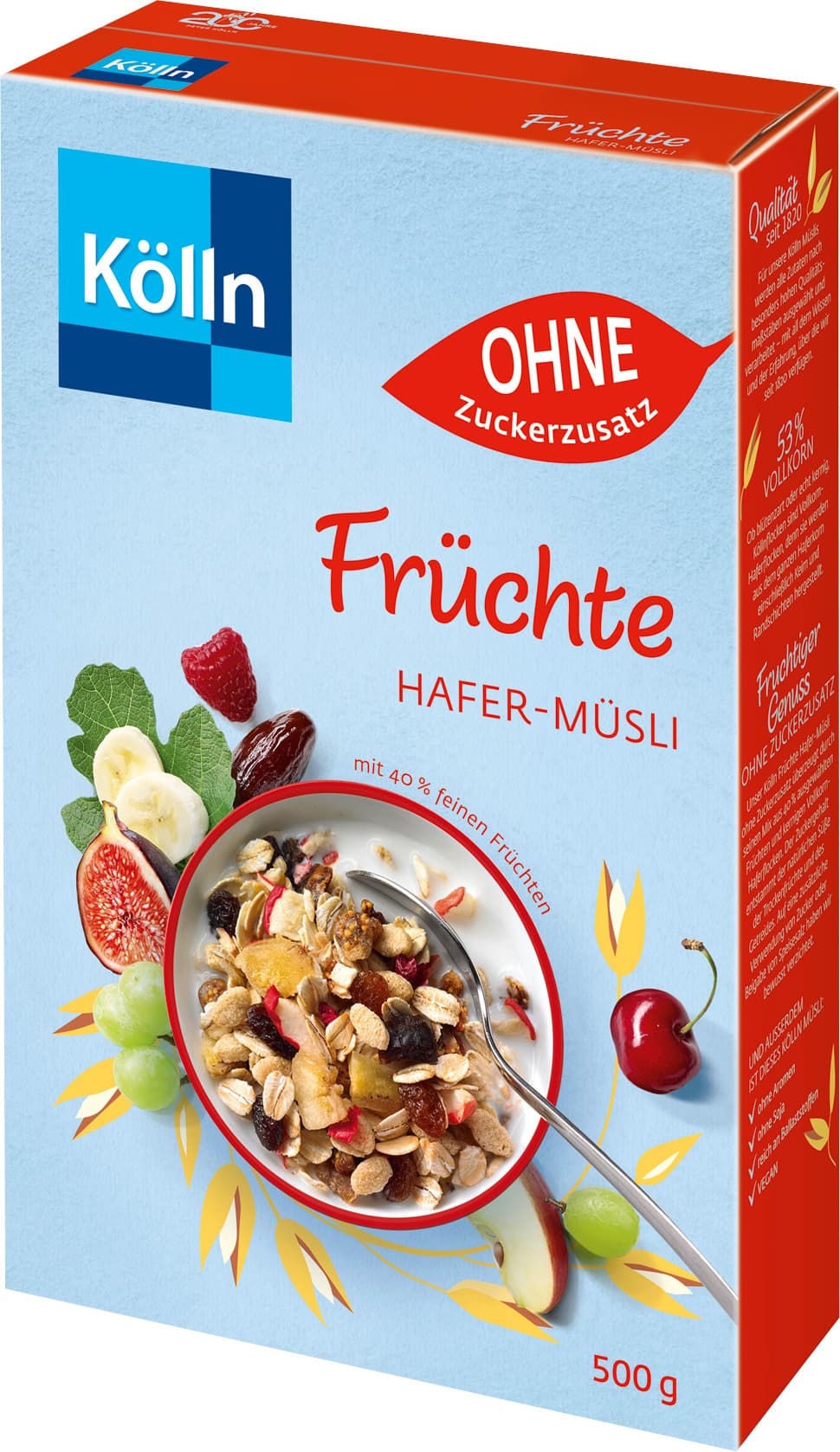 Kölln Früchte Hafer-Müsli OHNE Zuckerzusatz