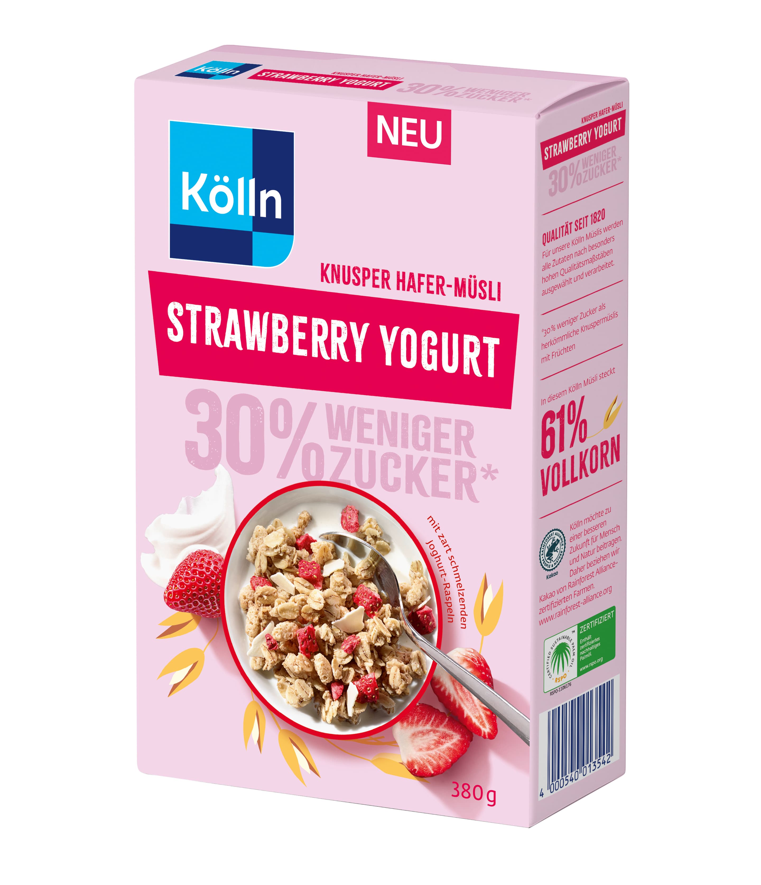 Kölln Knusper Hafer-Müsli Strawberry Yogurt