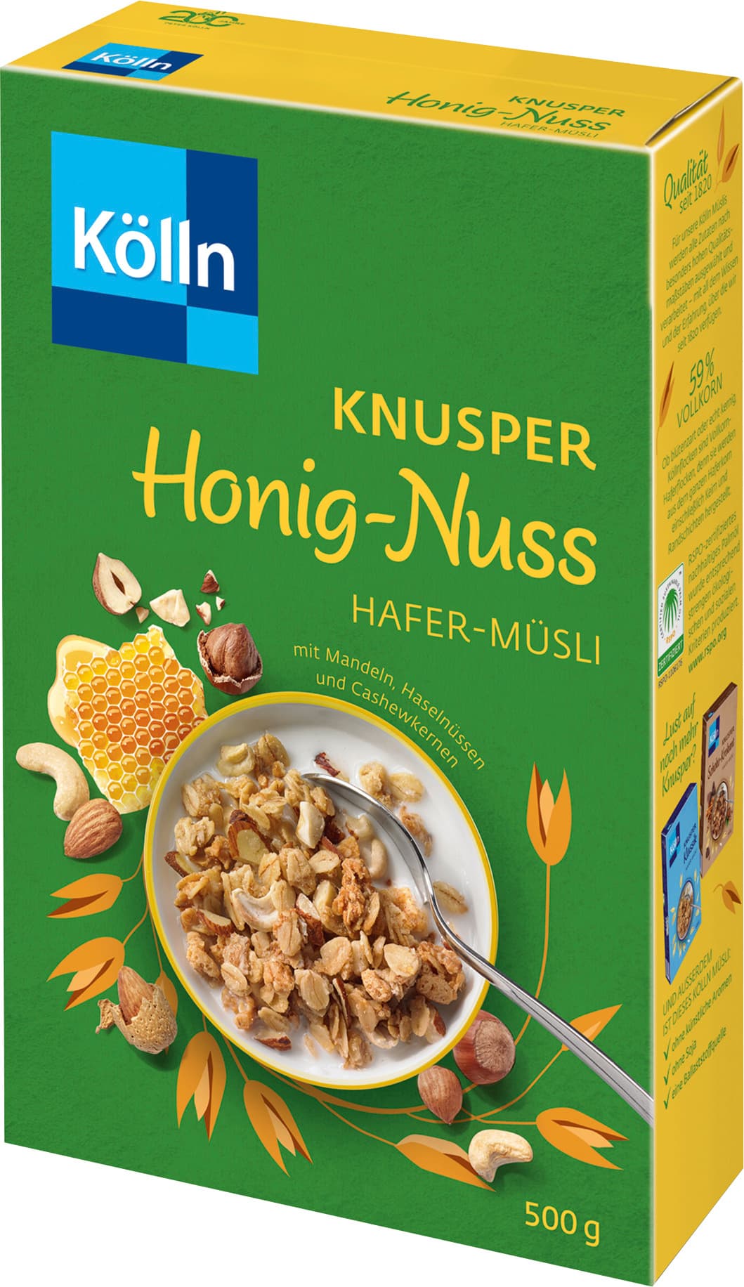 Kölln Knusper Honig-Nuss Hafer-Müsli