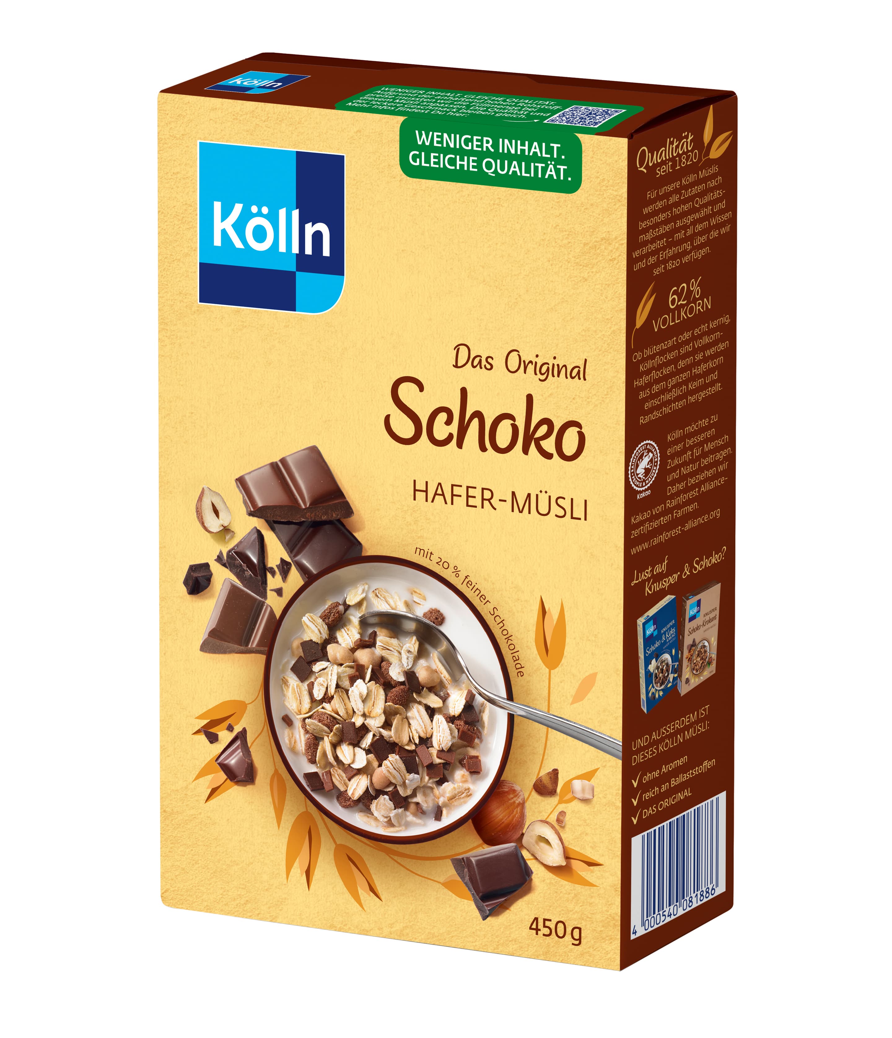 Kölln Das Original Schoko Hafer-Müsli