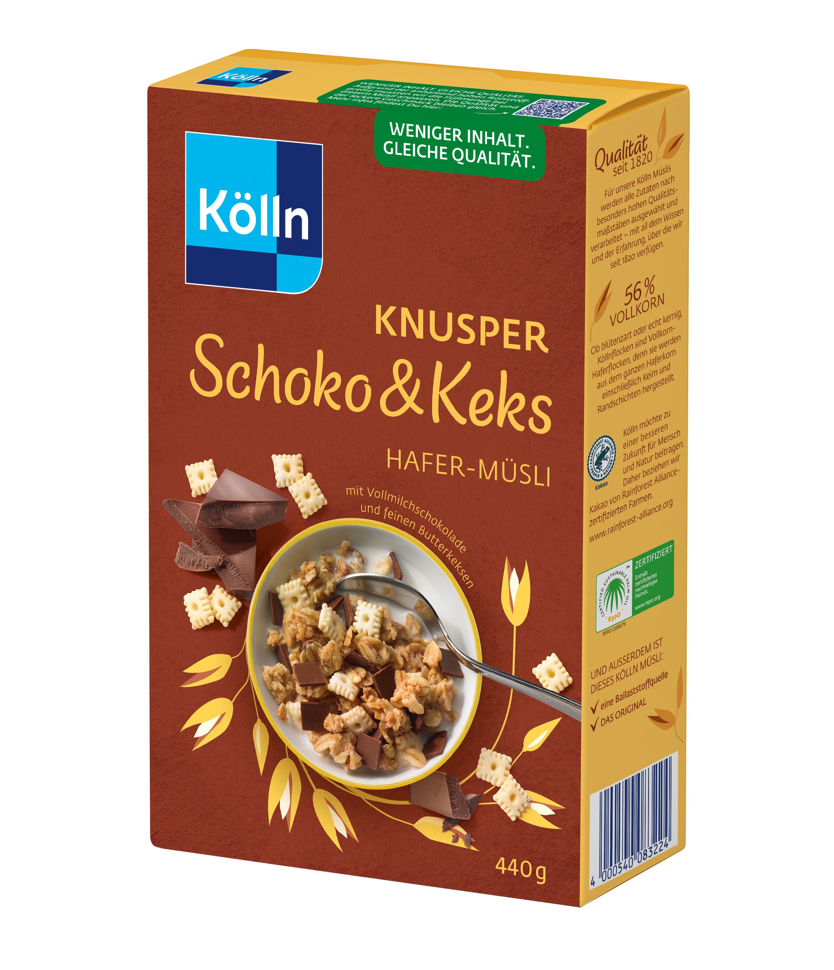Kölln Knusper Schoko & Keks Hafer-Müsli