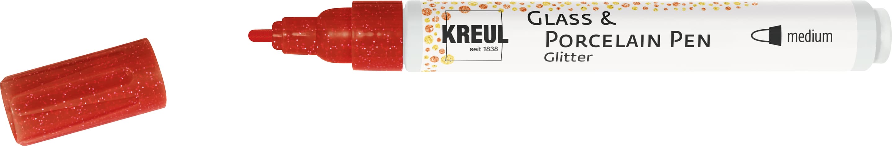 KREUL Glass & Porcelain Pen Glitter medium