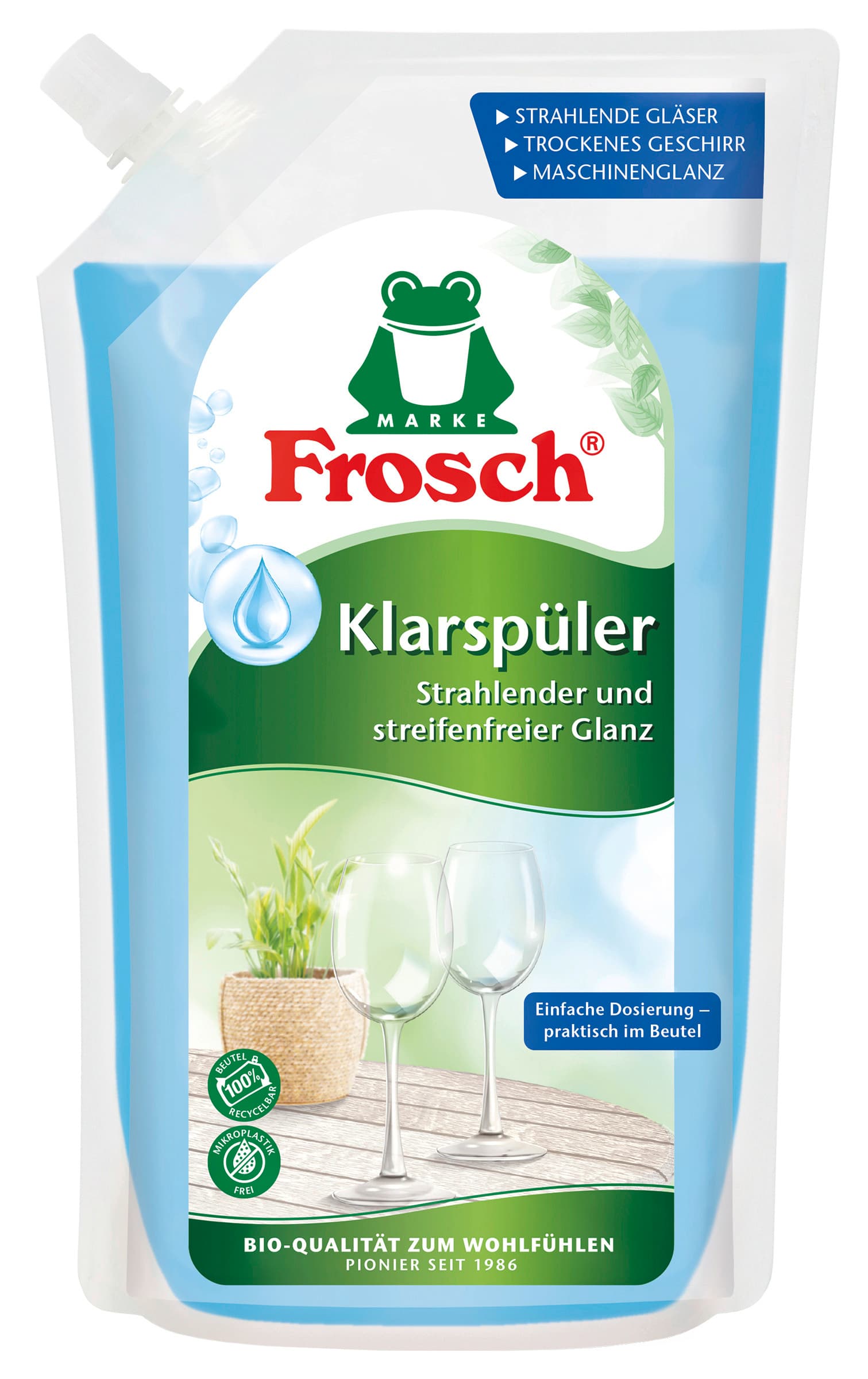 Frosch Klarspüler Bio-Alkohol