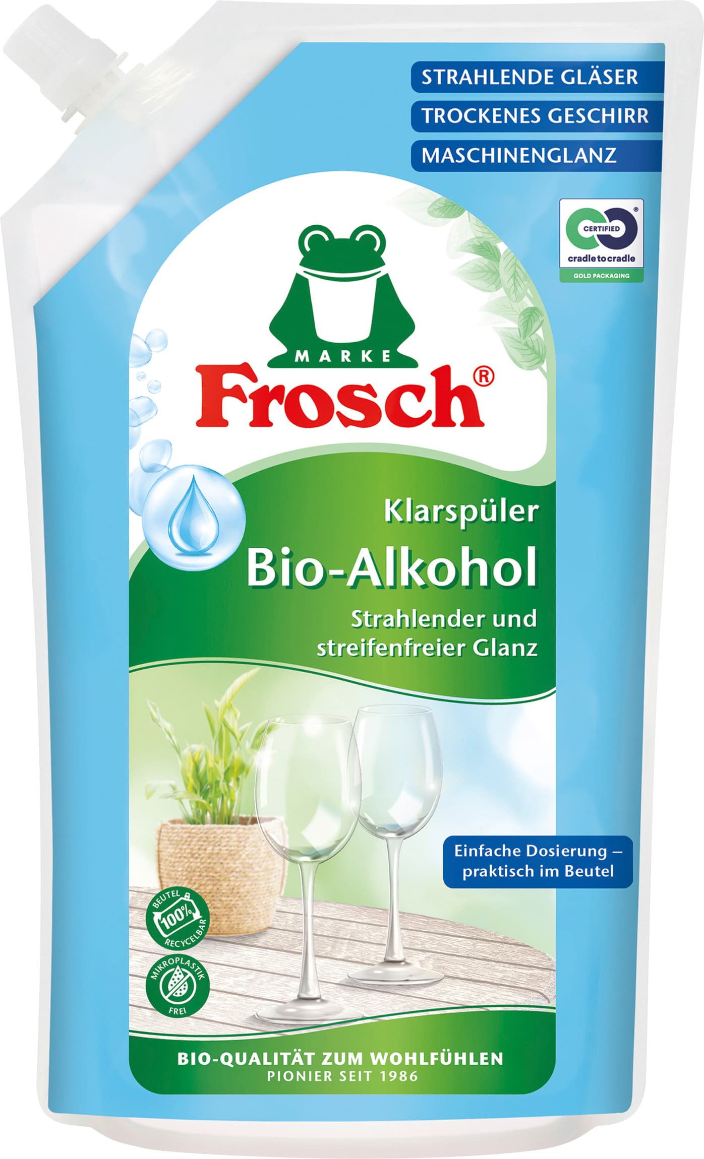 Frosch Klarspüler Bio-Alkohol