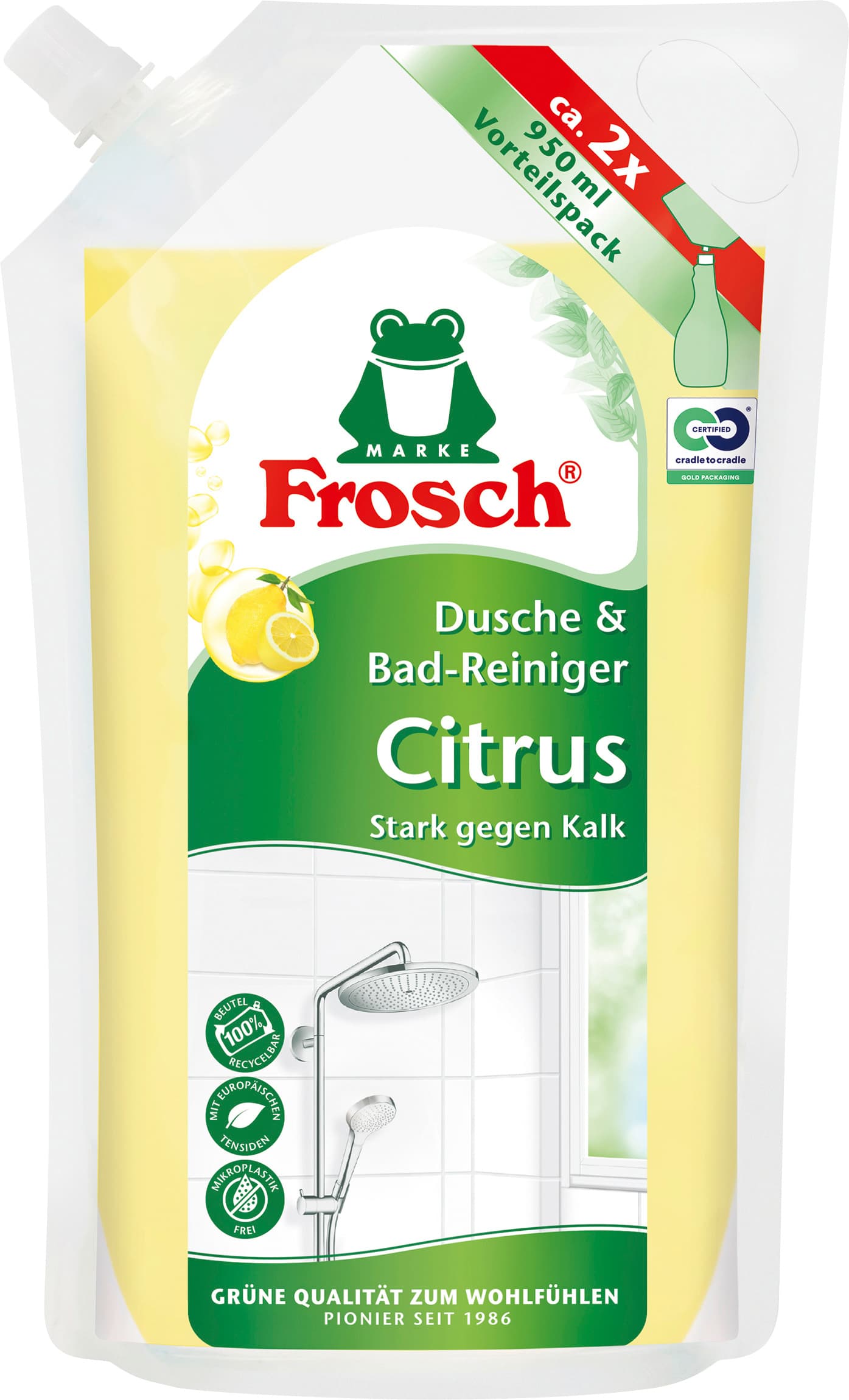 Frosch Citrus Dusche & Bad-Reiniger Nachfüllung