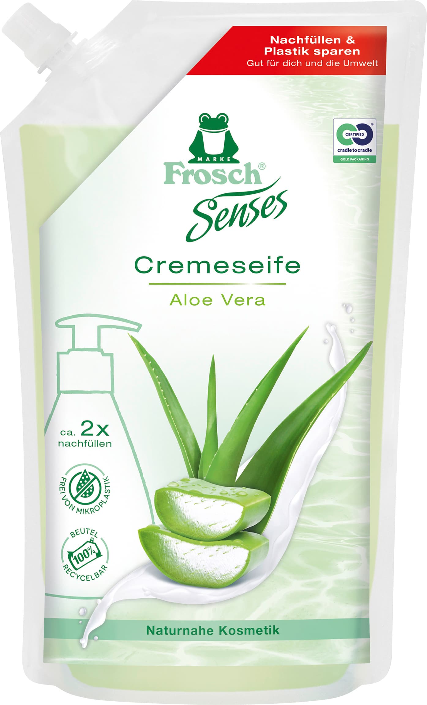 Frosch Reine Pflege Aloe Vera Cremeseife 500 ml Nachfüllung