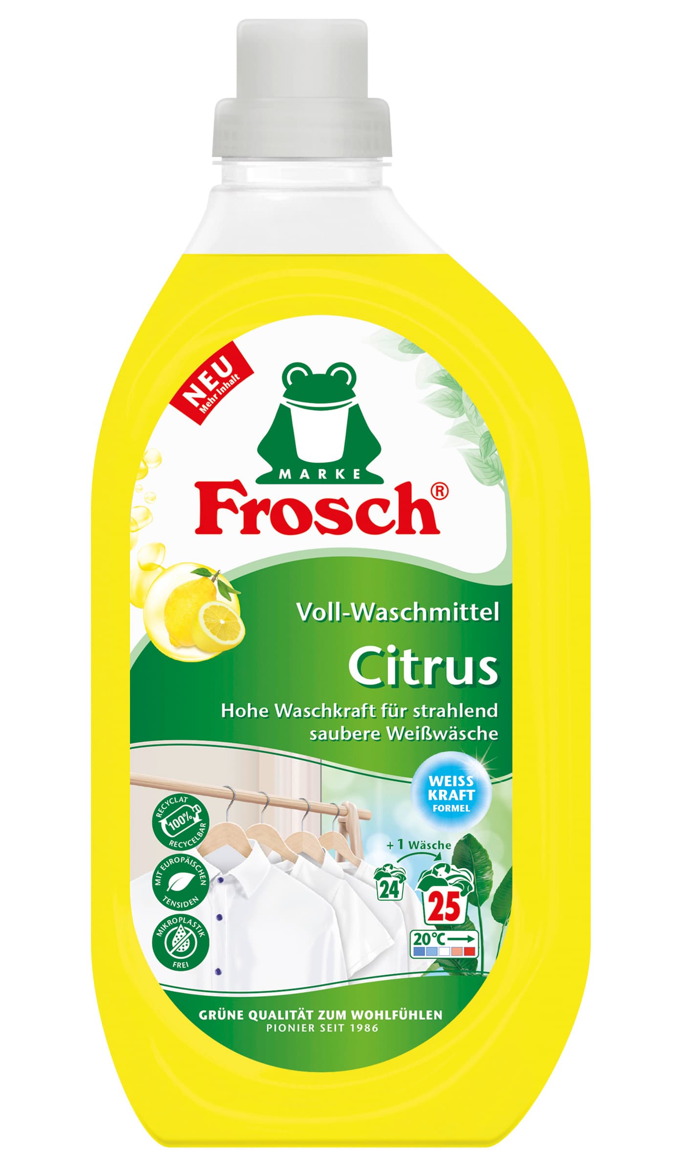 Frosch Voll-Waschmittel Citrus 25WL