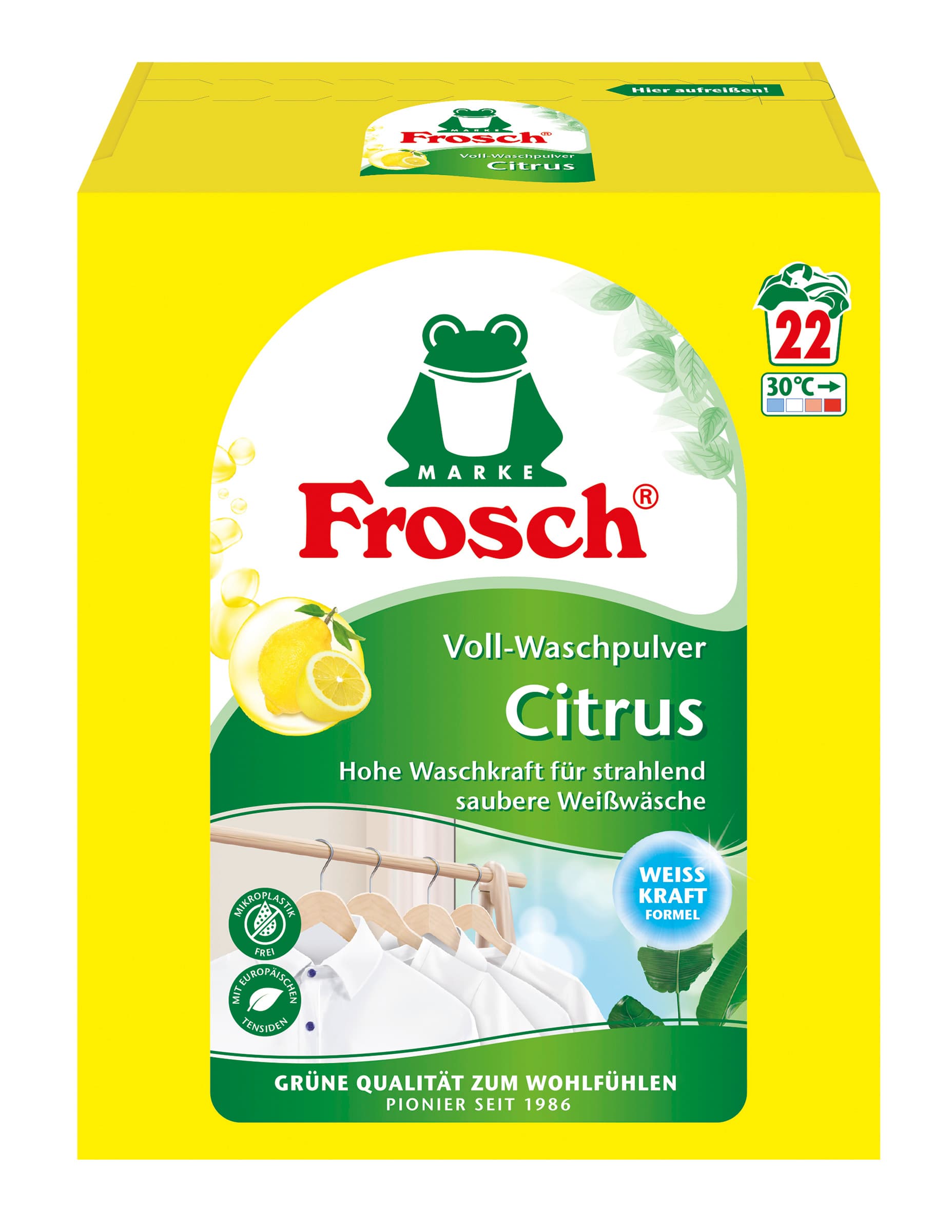 Frosch Vollwaschmittel Citrus Voll-Waschpulver