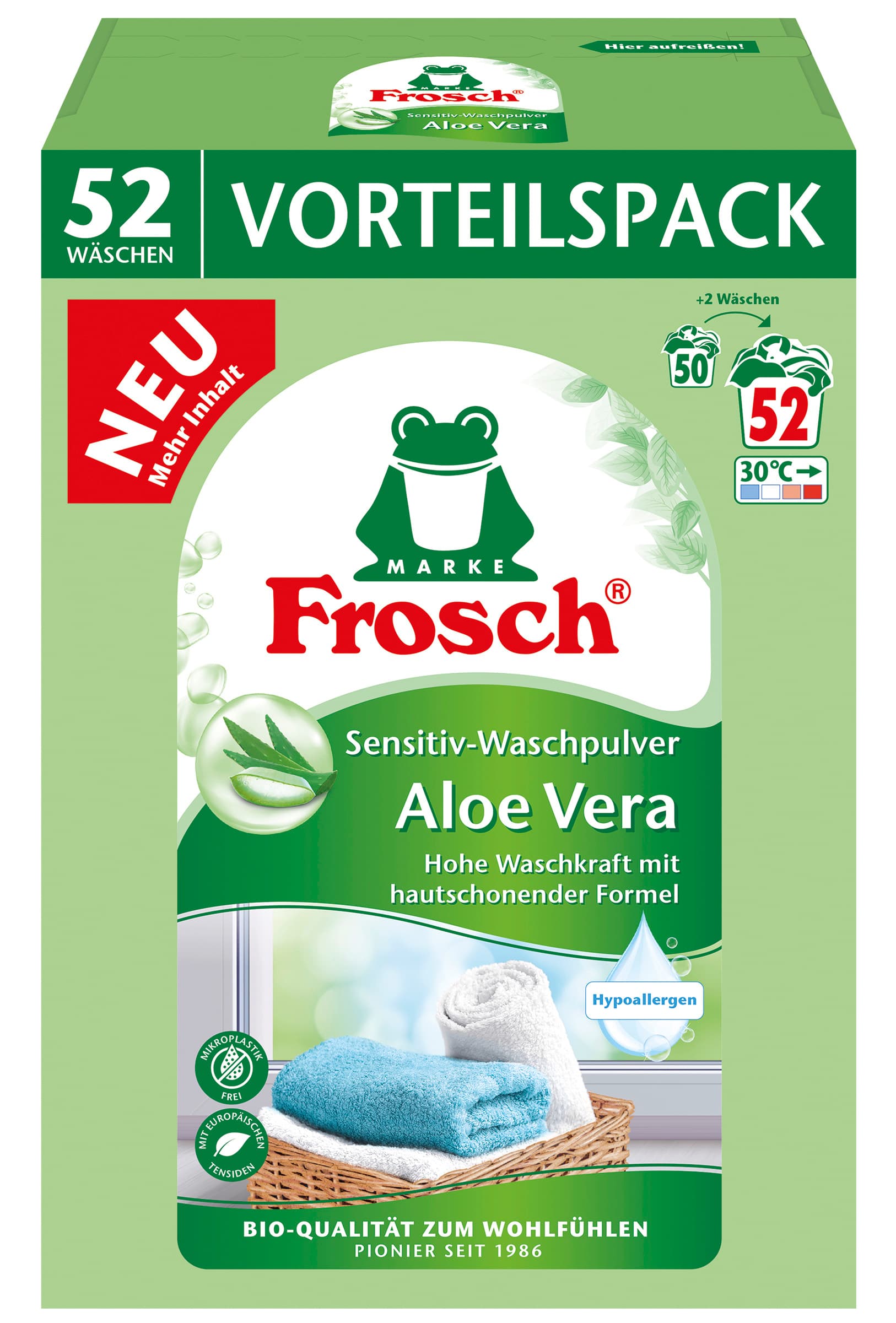 Frosch Sensitiv Waschpulver Aloe Vera
