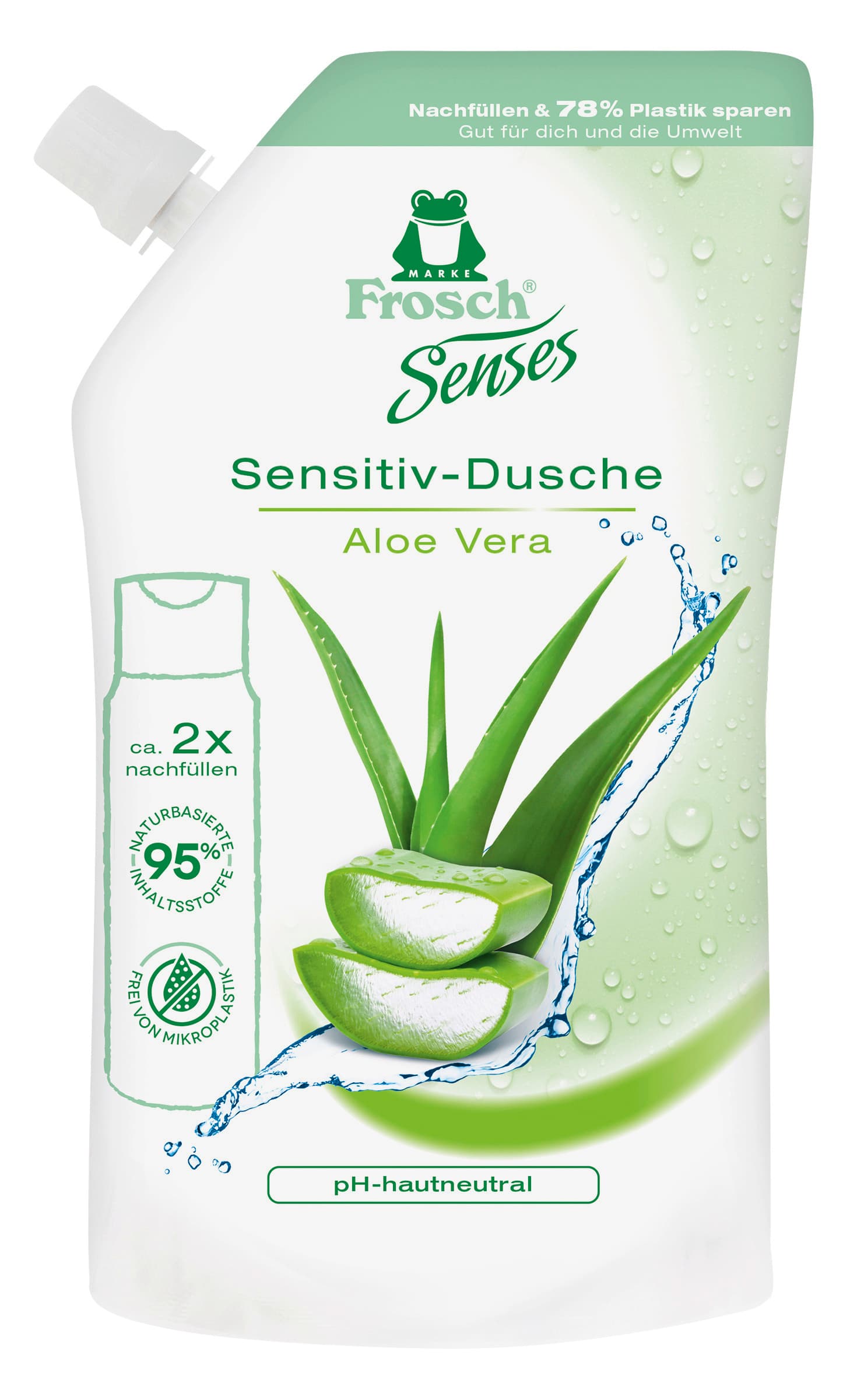 Frosch Senses Sensitiv-Dusche Aloe Vera Nachfüllbeutel