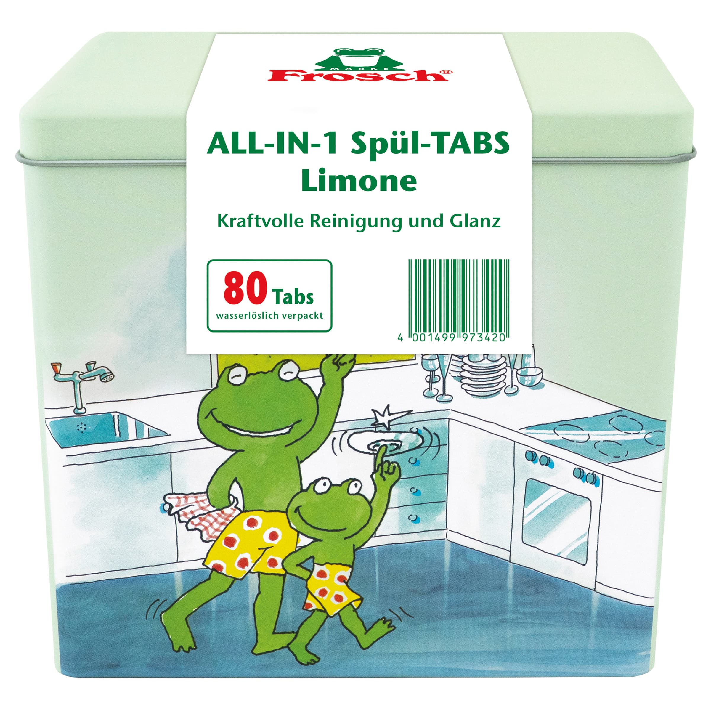 Frosch Metalldose All-in-1 Tabs Limone