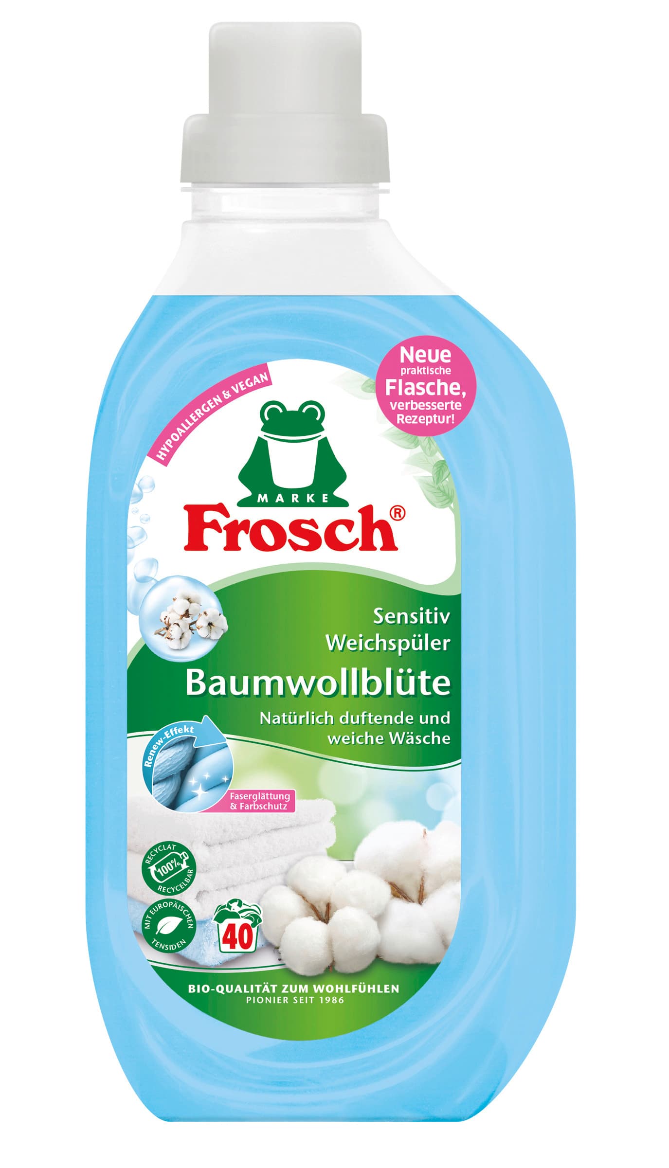 Frosch Sensitiv-Weichspüler Baumwollblüte