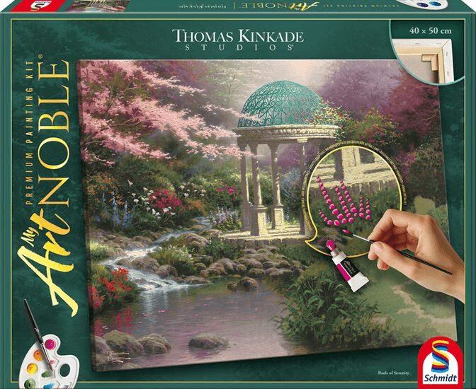 Schmidt Spiele My ArtNOBLE Thomas Kinkade Pools of Serenity Mal-Set 40 x 50 cm