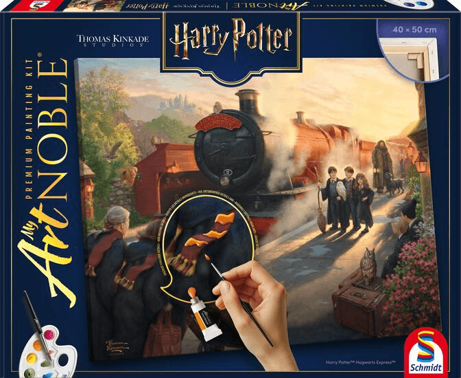 Schmidt Spiele My ArtNOBLE Thomas Kinkade Harry Potter Hogwarts Express Mal-Set 40 x 50 cm