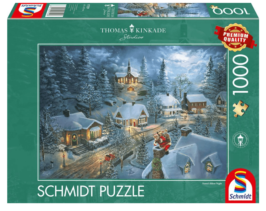 Schmidt Spiele - Thomas Kinkade Studios: Santa’s Silent Night, 1.000 Teile Puzzle