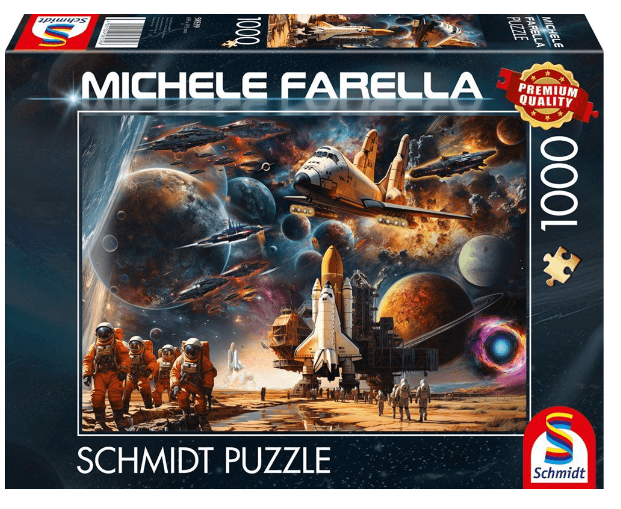 Schmidt Spiele Michele Farella Reise in ferne Galaxien Puzzle 1000 Teile