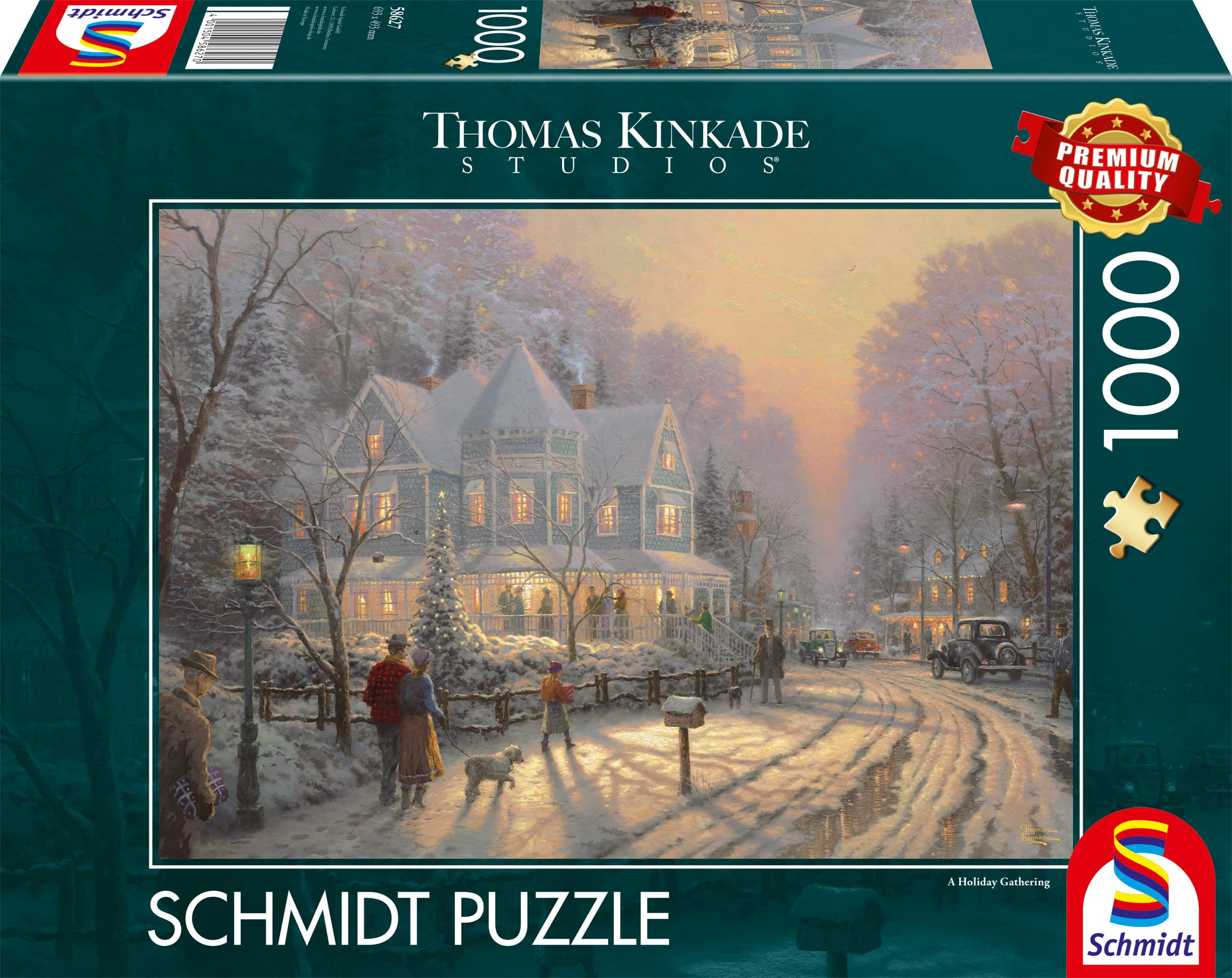 Schmidt Spiele - Thomas Kinkade Studios: Feierliche Weihnachtstage, 1.000 Teile Puzzle