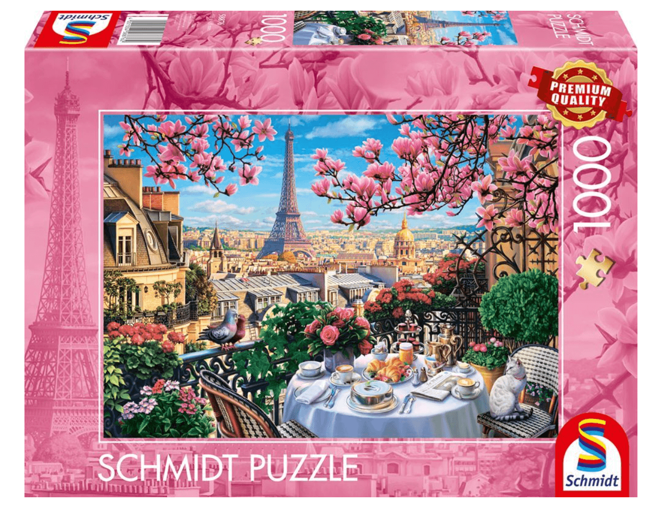 Schmidt Spiele Frühstück in Paris Puzzle 1000 Teile