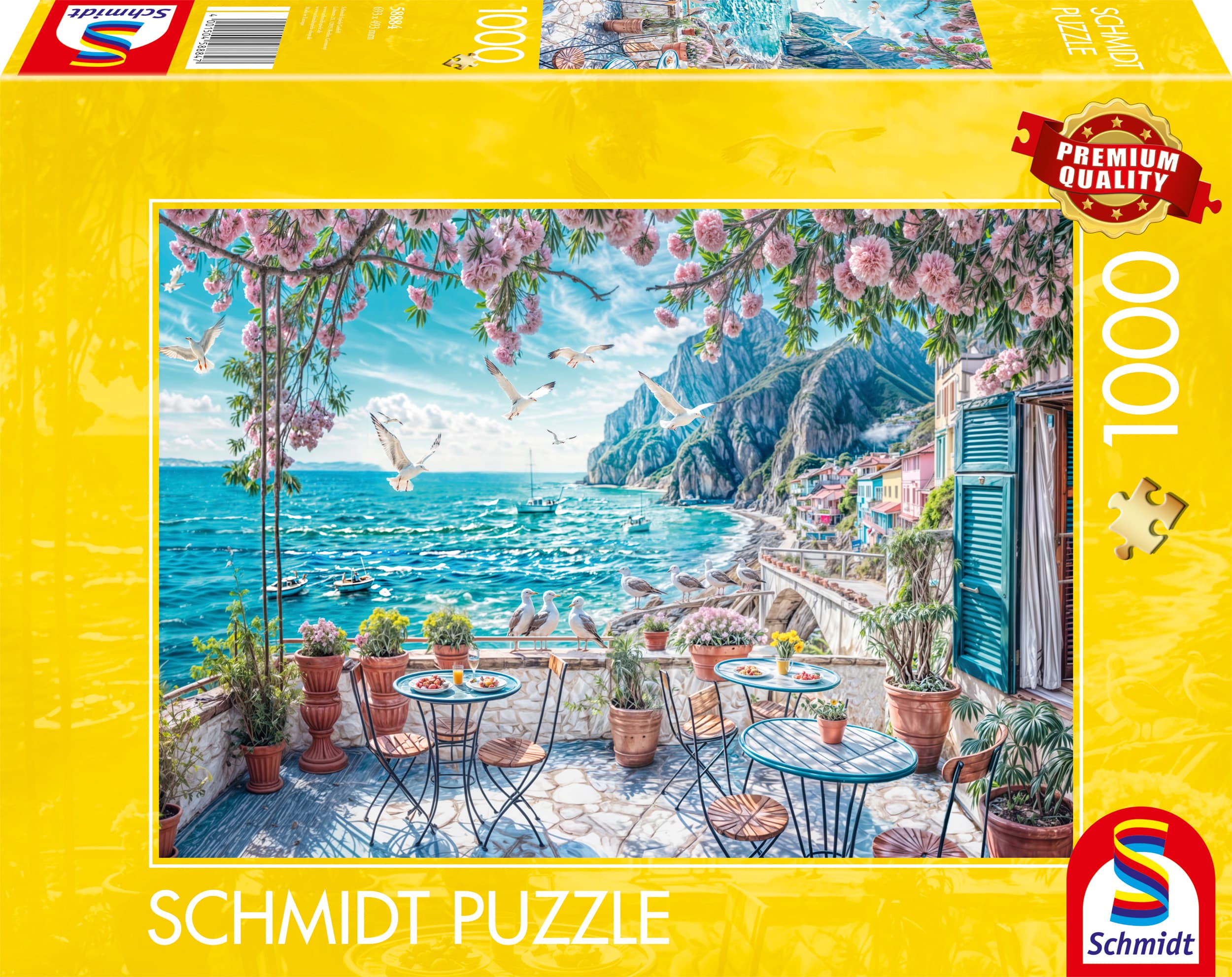Schmidt Spiele - Terrasse am Meer, 1.000 Teile Puzzle