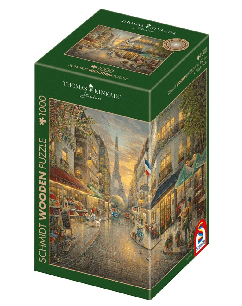 Schmidt Spiele Thomas Kinkade Malerisches Paris Holzpuzzle 1000 Teile
