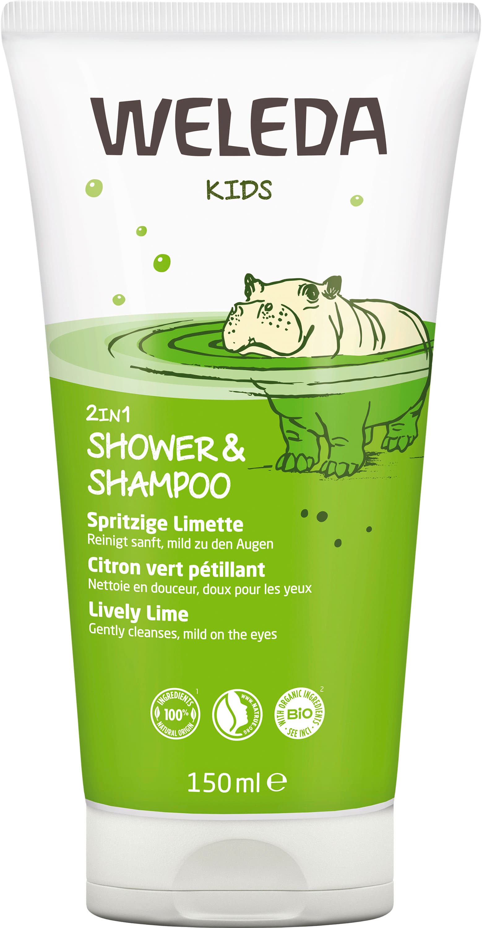 WELEDA KIDS 2in1 Shower & Shampoo Spritzige Limette