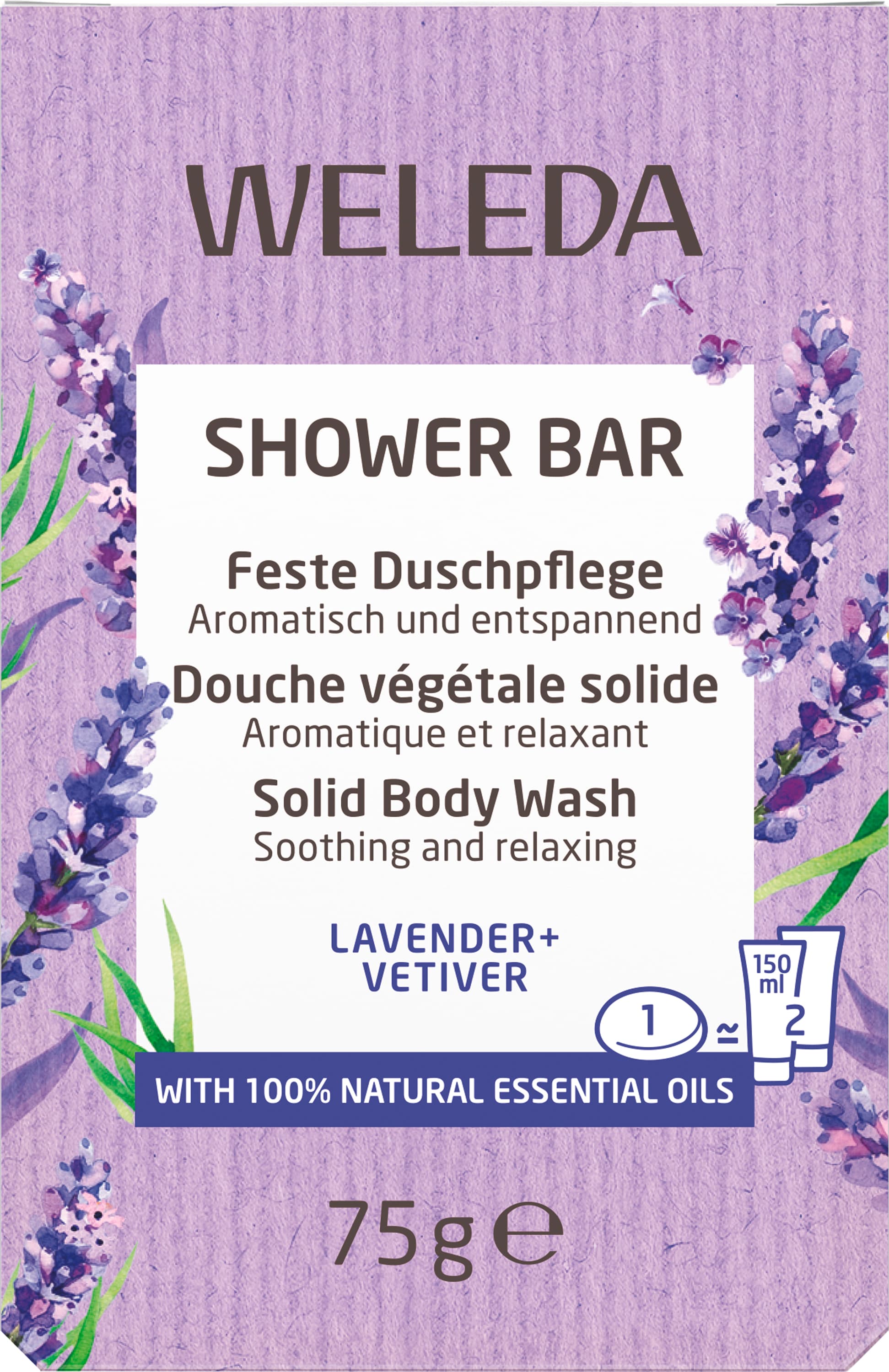 WELEDA Feste Duschpflege Lavender + Vetiver