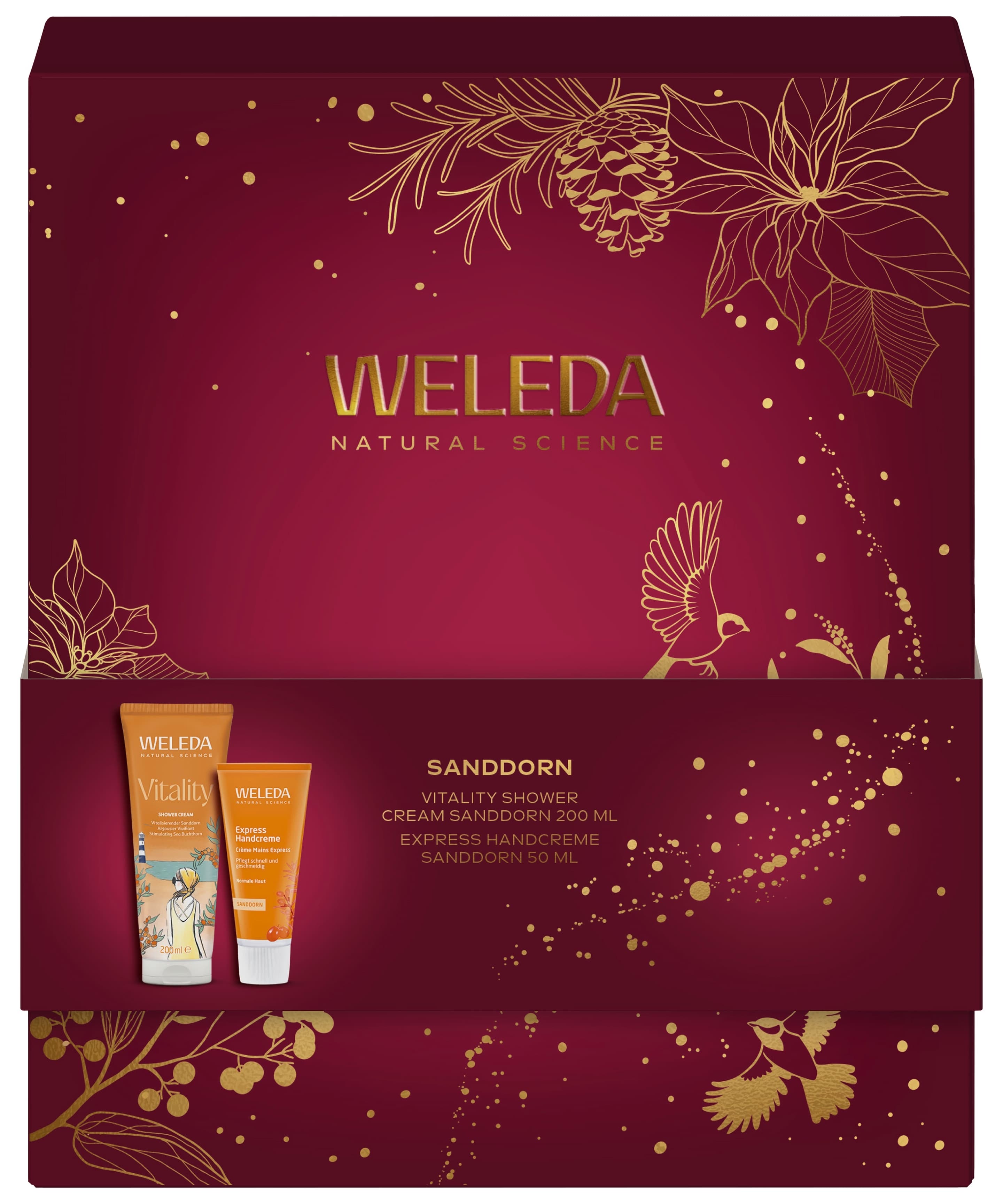 WELEDA Sanddorn Duschgel + Handcreme Winter Geschenkpackung