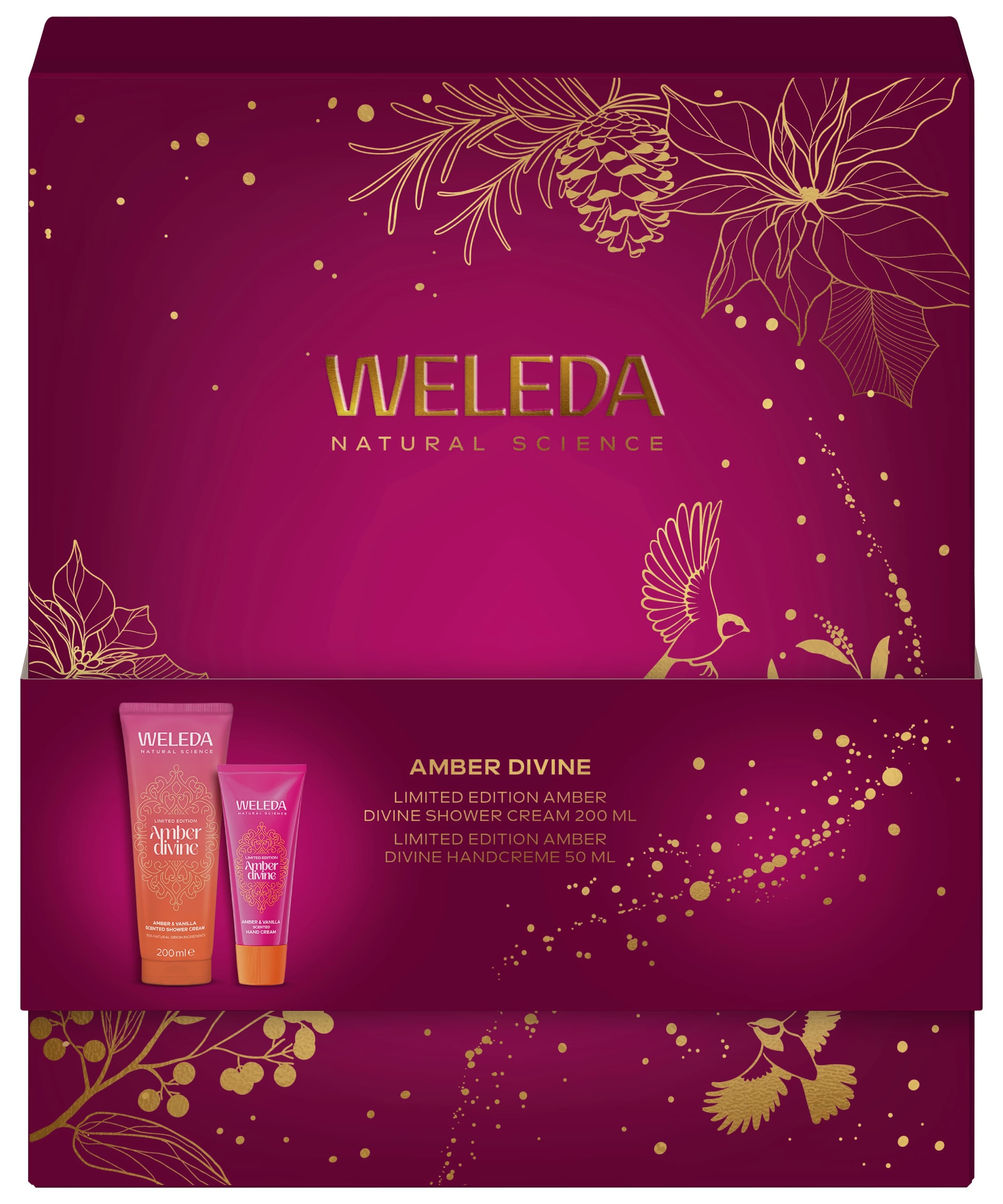 WELEDA Aber Divine Duschcreme + Handcreme Geschenkpackung