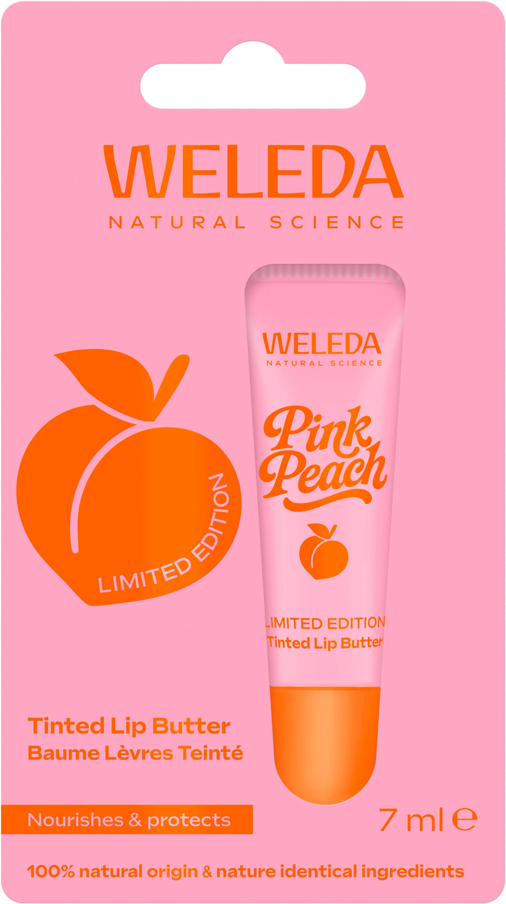 WELEDA Pink Peach Tinted Lip Butter