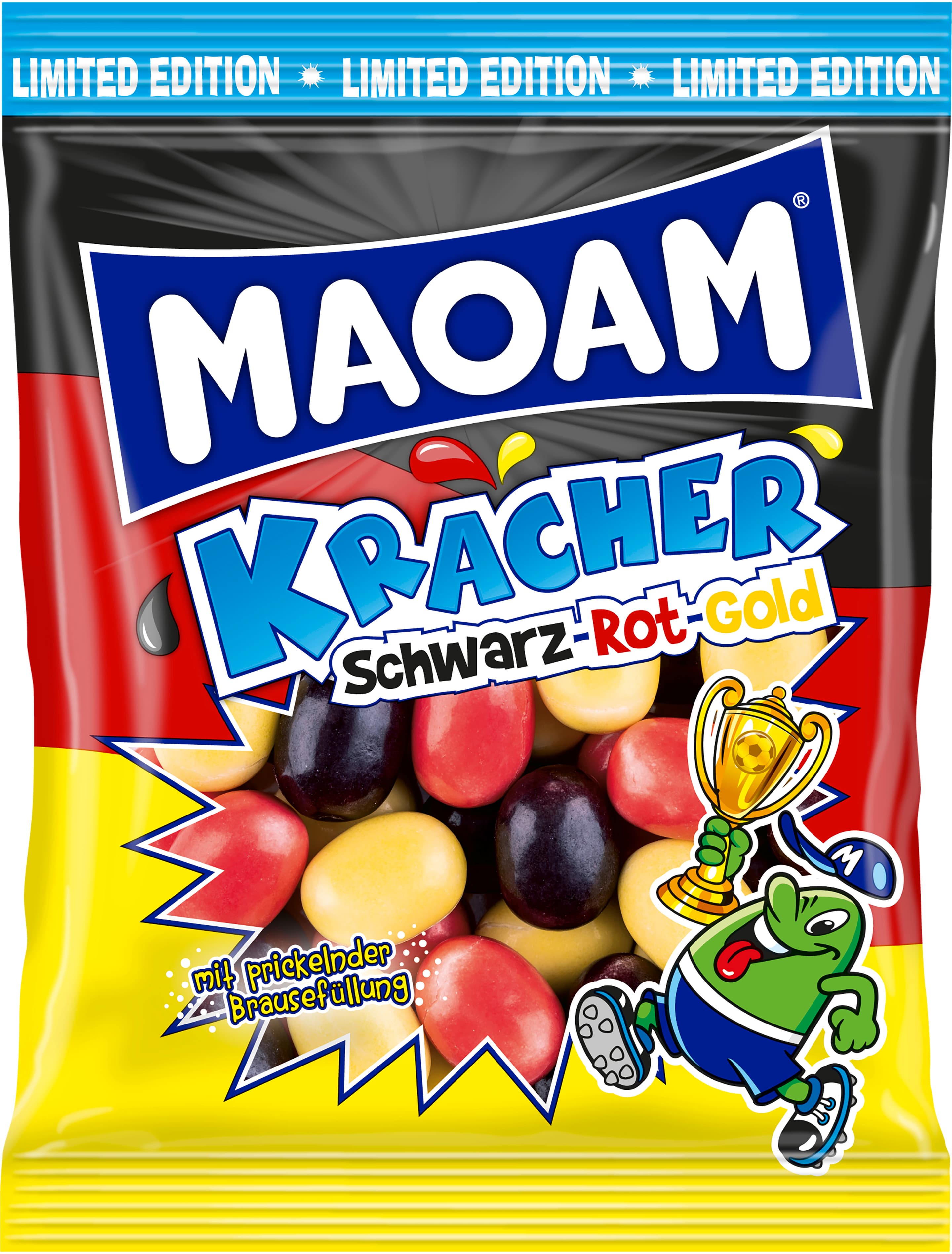 Maoam Kaubonbons Kracher Schwarz-Rot-Gold
