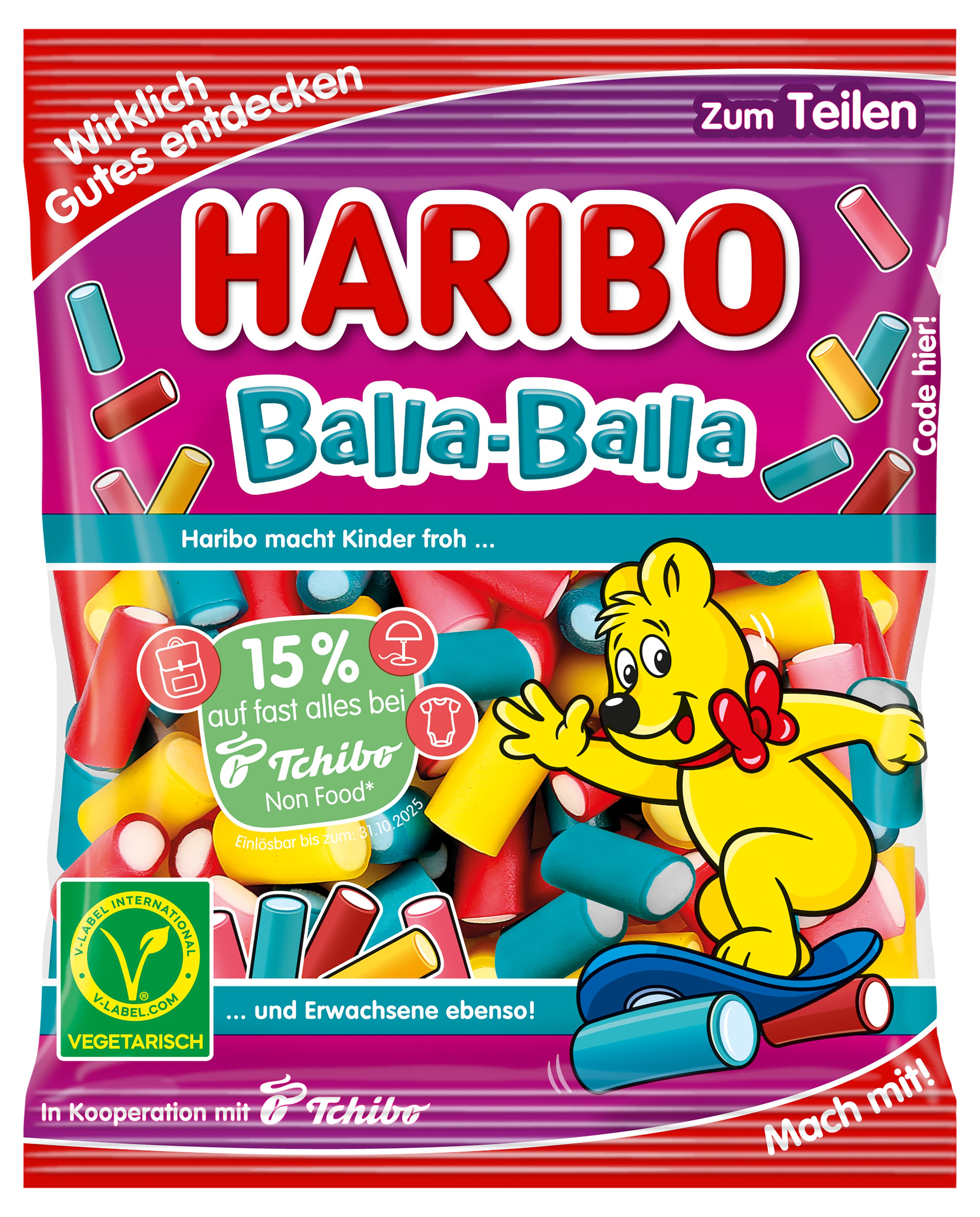 Haribo Fruchtgummi Balla-Balla Veggie