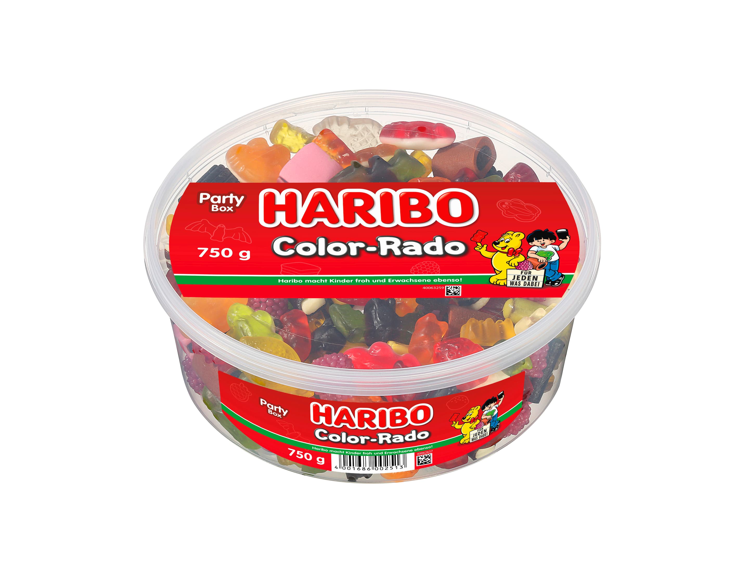 Haribo Mischung mit Lakritz Color-Rado Partybox