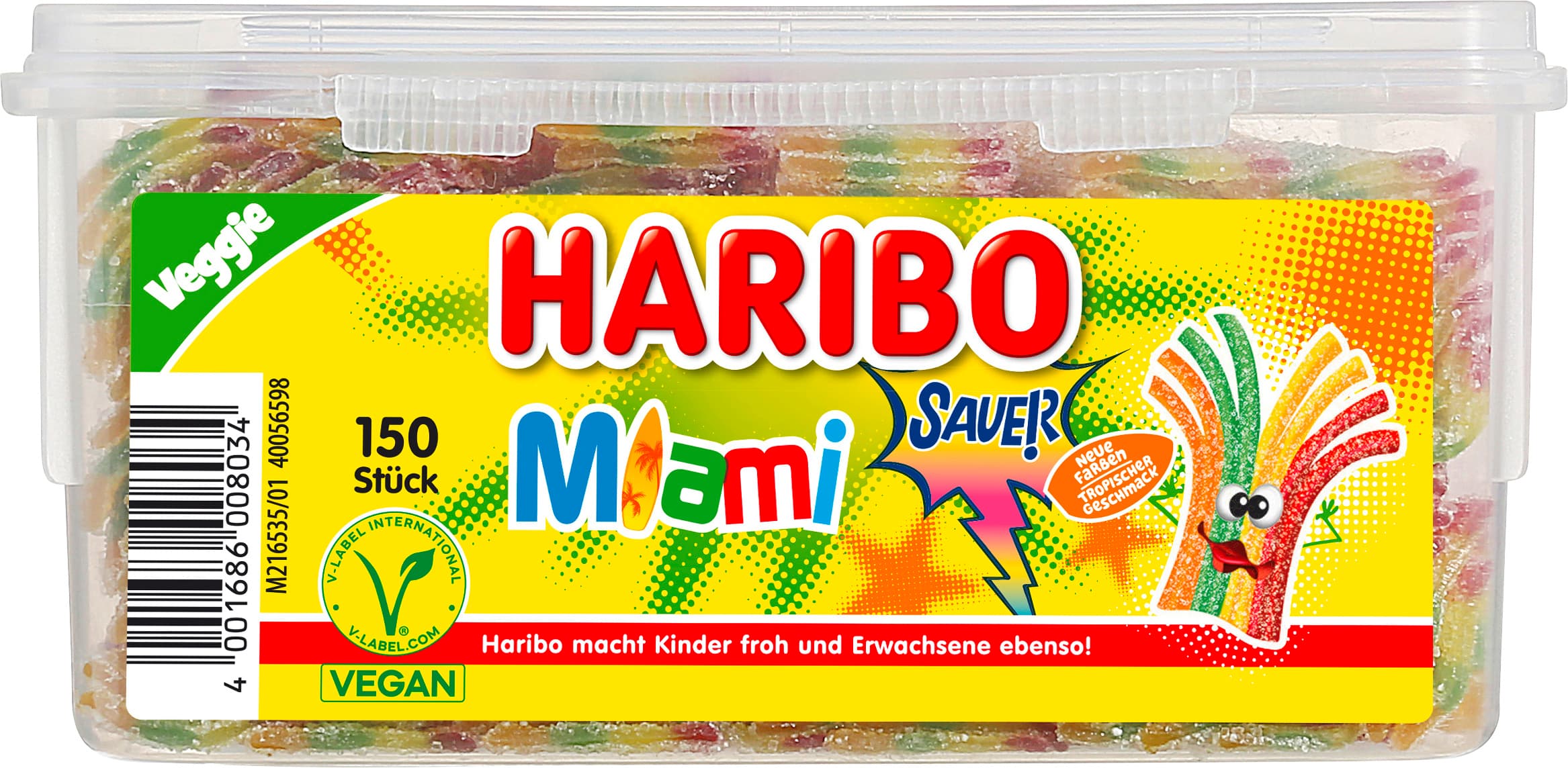 Haribo Fruchtgummi Miami Sauer Veggie