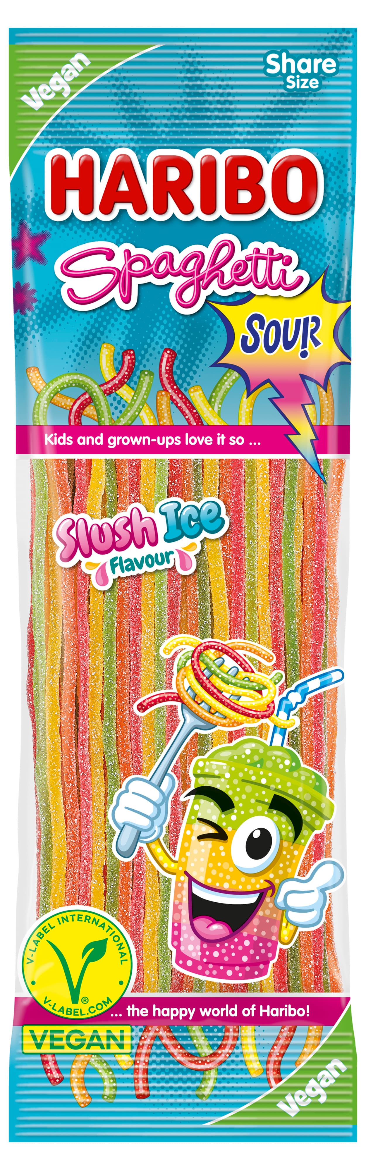 Haribo Fruchtgummi Spaghetti Sour Slush Ice