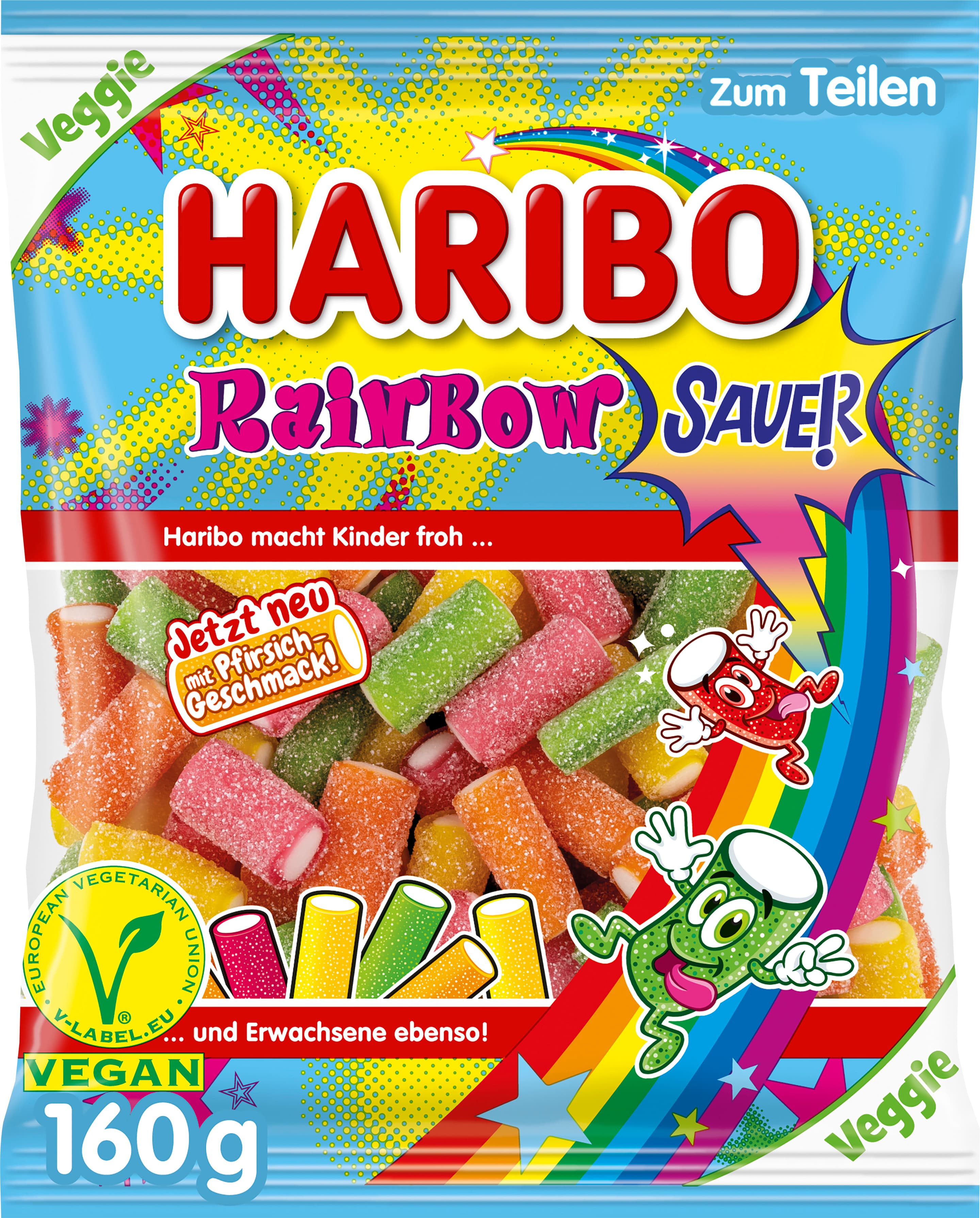 Haribo Fruchtgummi Rainbow Fizz sauer
