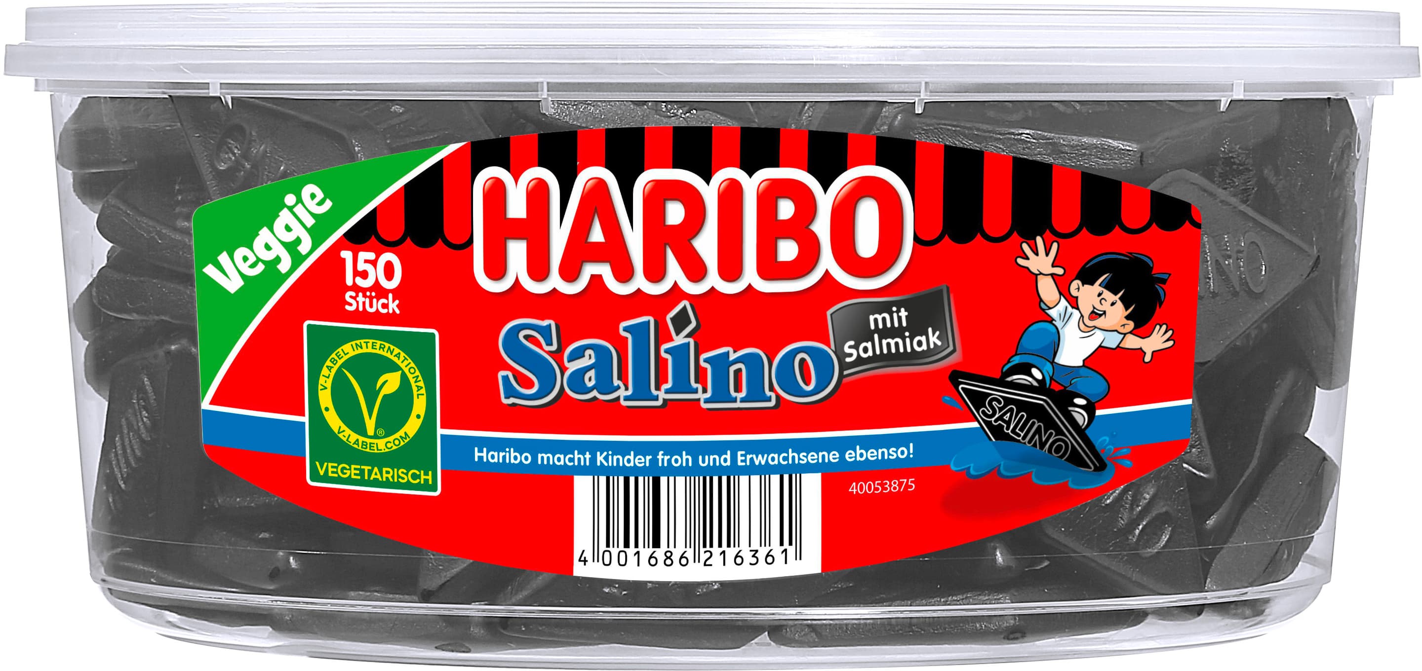 Haribo Lakritz Salino Runddose Veggie