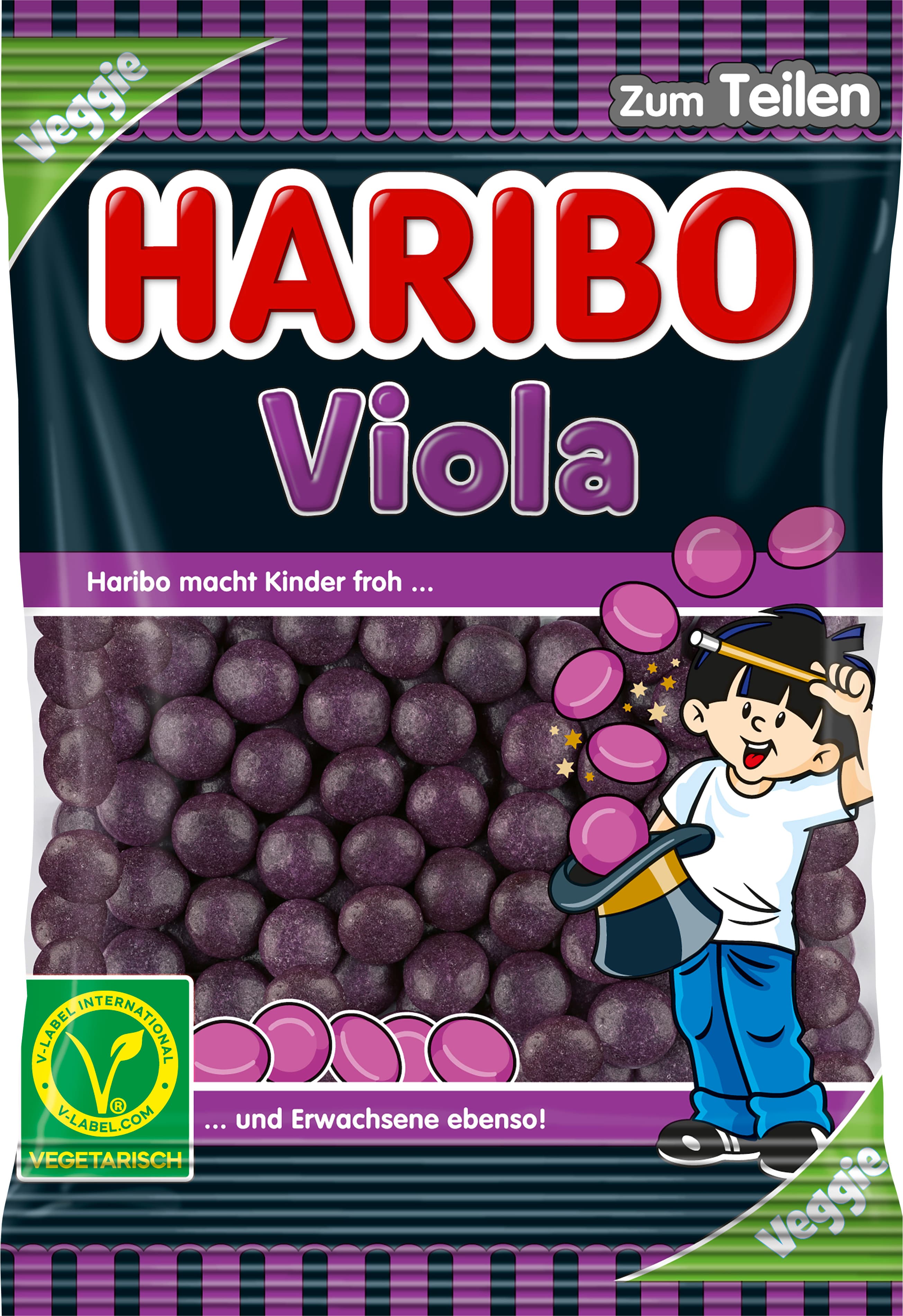 Haribo Lakritz-Dragees Viola Veggie