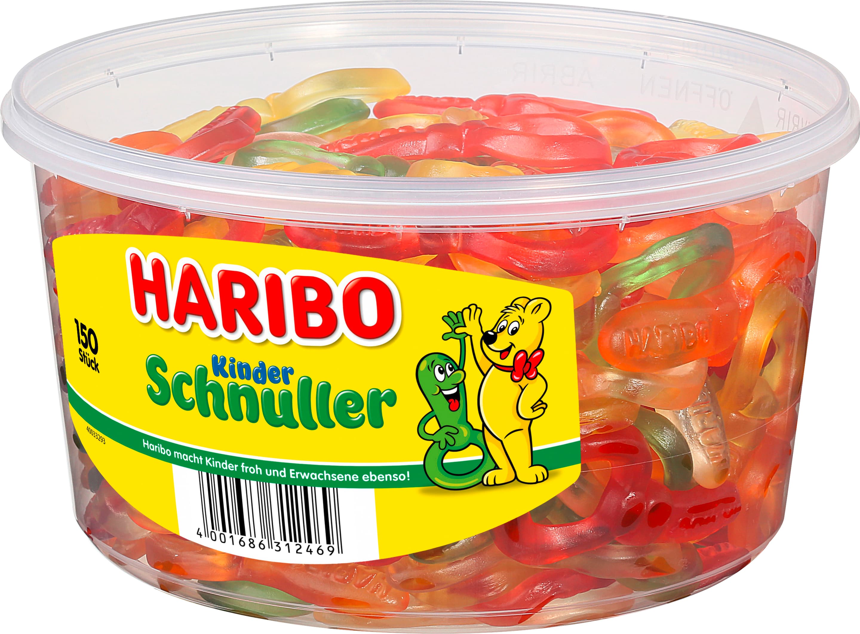Haribo Fruchtgummi Kinder-Schnuller Runddose
