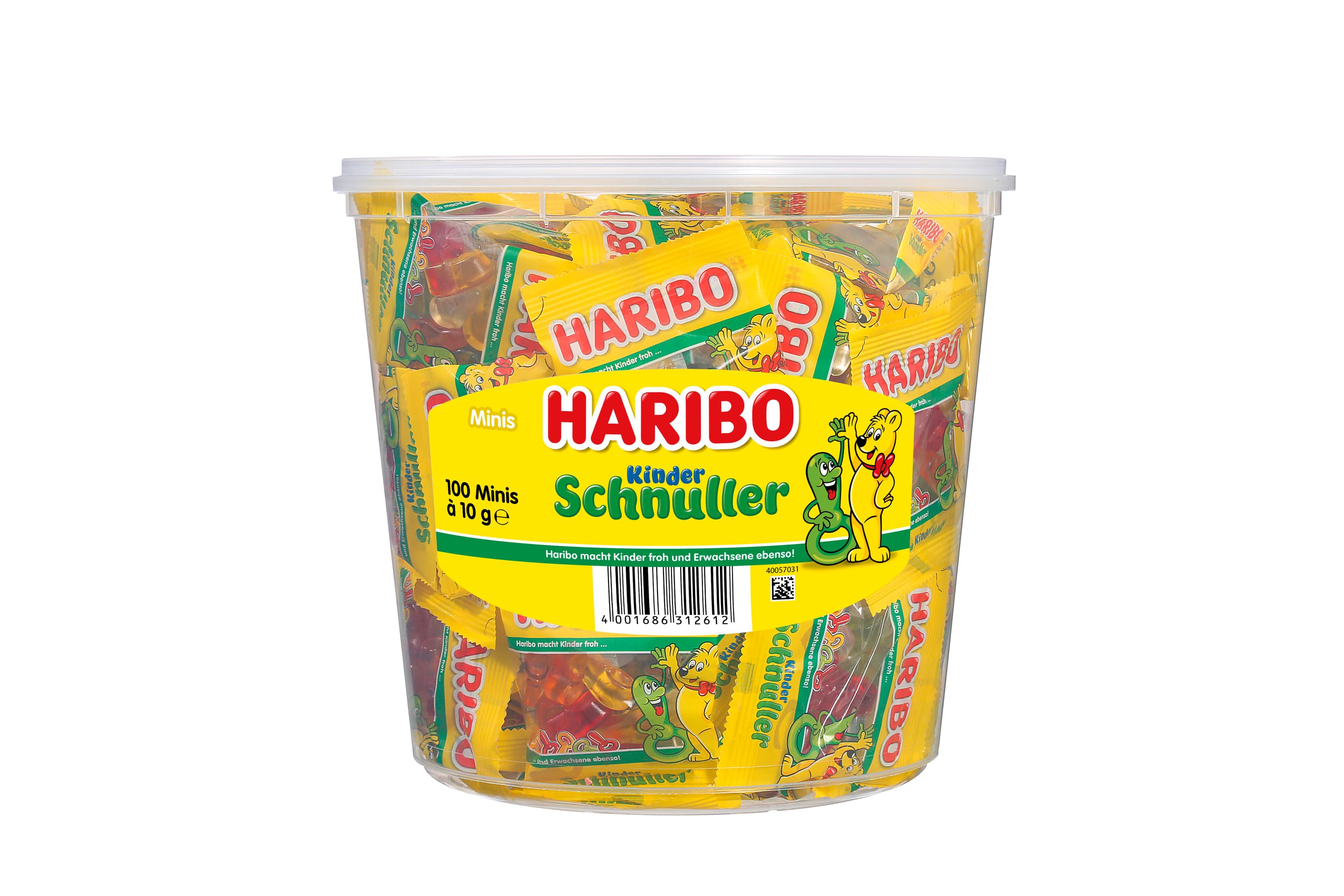 Haribo Fruchtgummi Kinder-Schnuller Minis Runddose