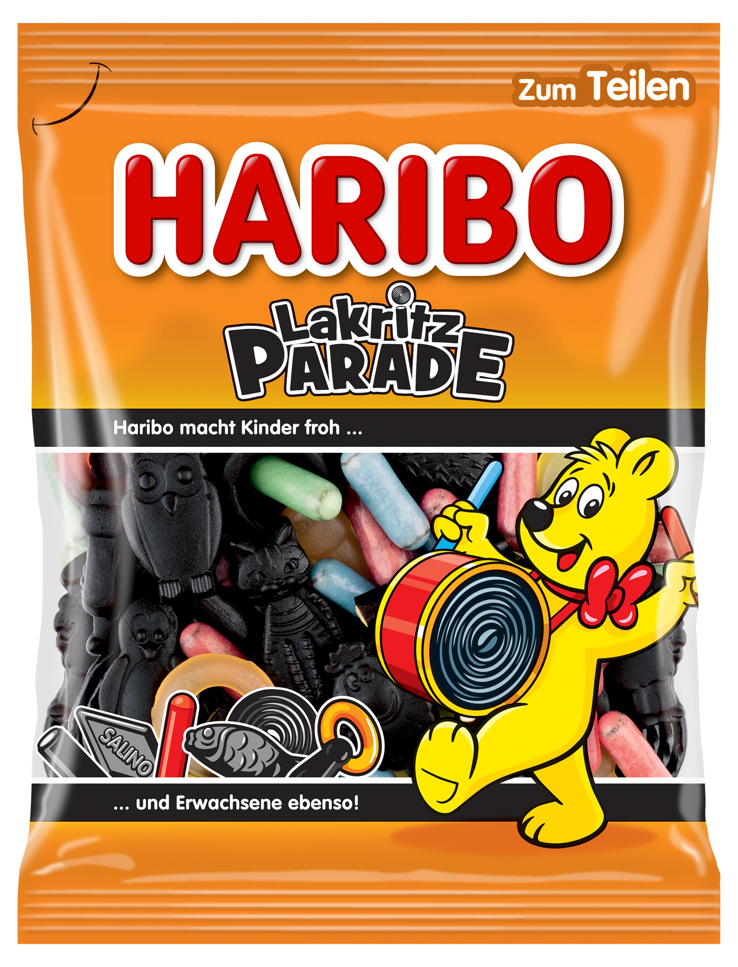 Haribo Lakritzmischung und Fruchtgummi Lakritz Parade