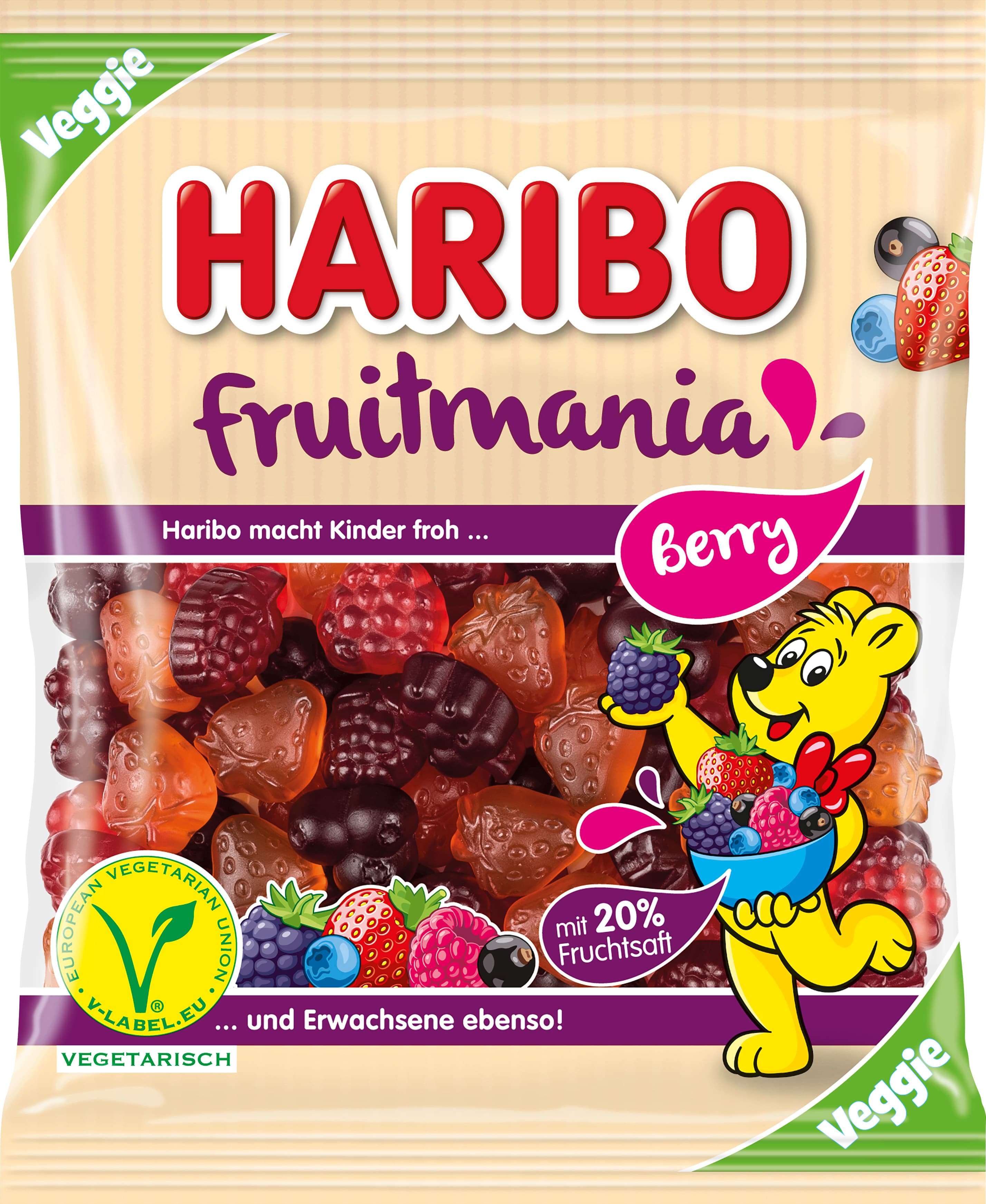 Haribo Fruchtgummi Fruitmania Berry Veggie
